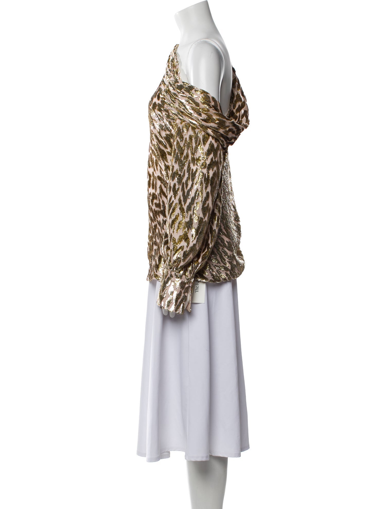 Simkhai Animal Print Asymmetrical Blouse w/ Tags