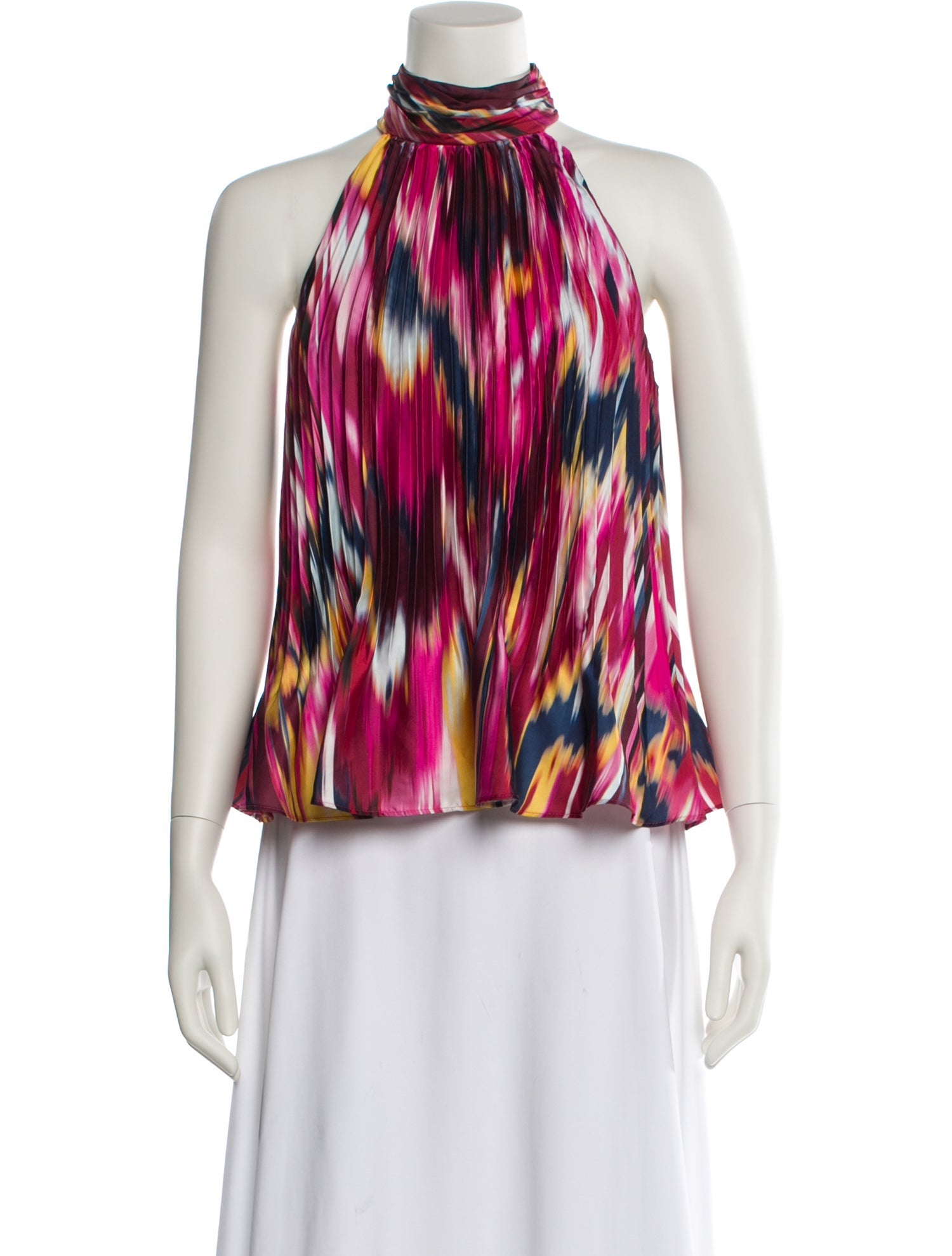 Simkhai Printed Halterneck Blouse