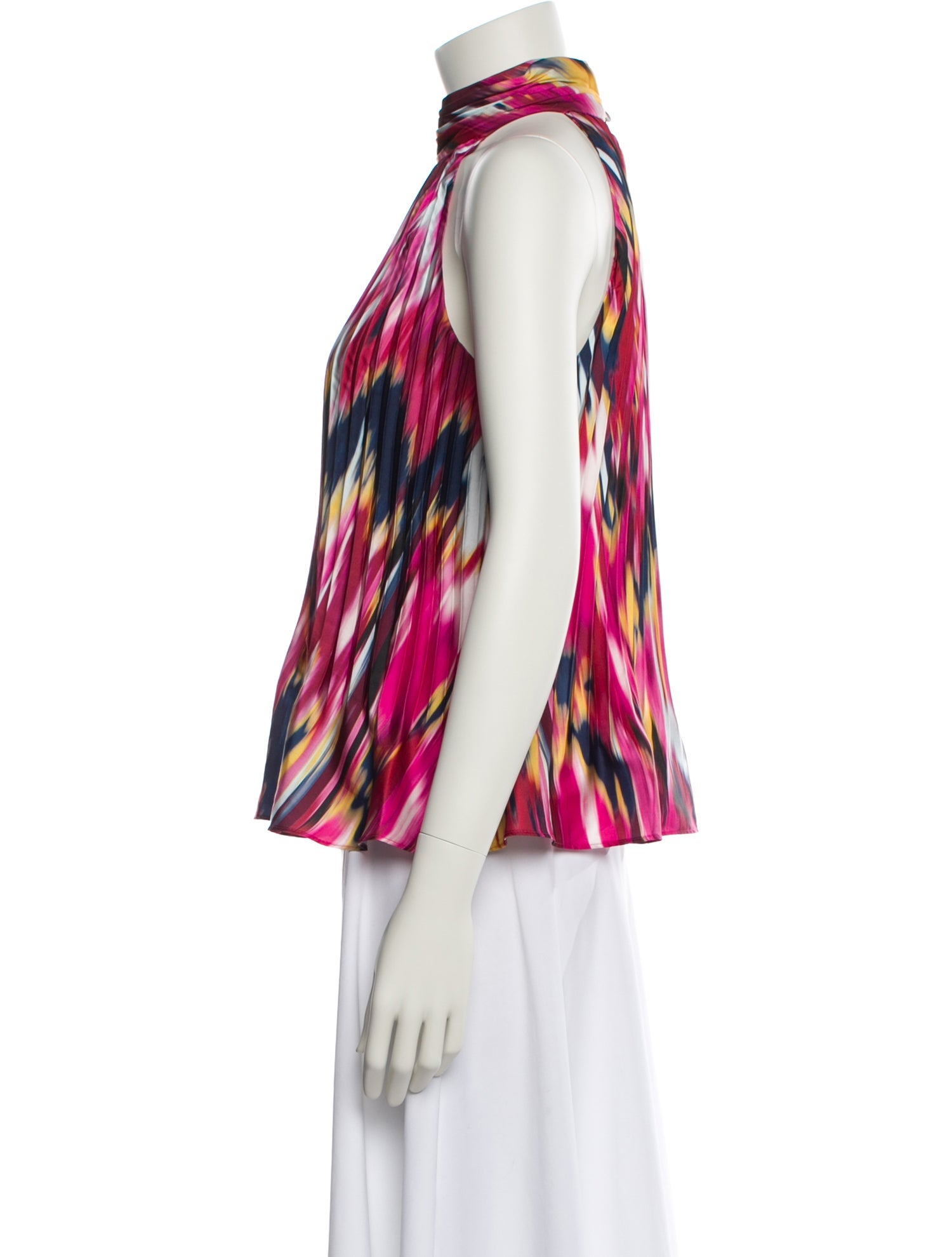 Simkhai Printed Halterneck Blouse