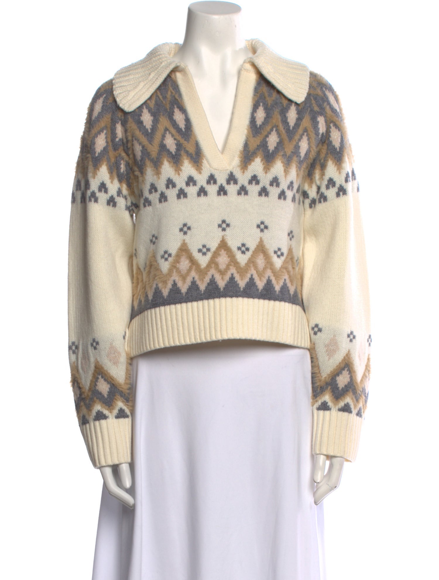 Simkhai Wool Printed Sweater
