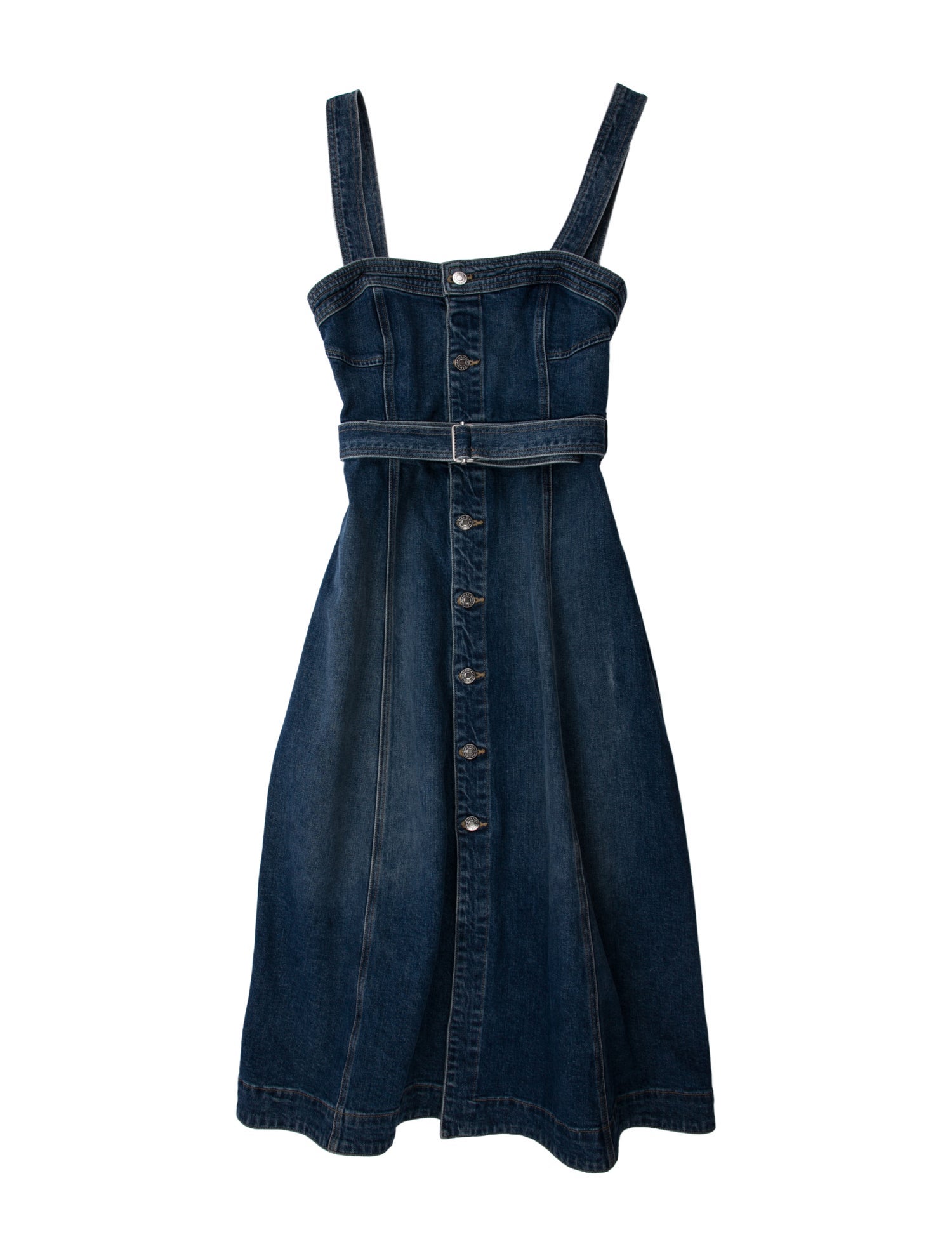 Simkhai Square Neckline Midi Length Dress