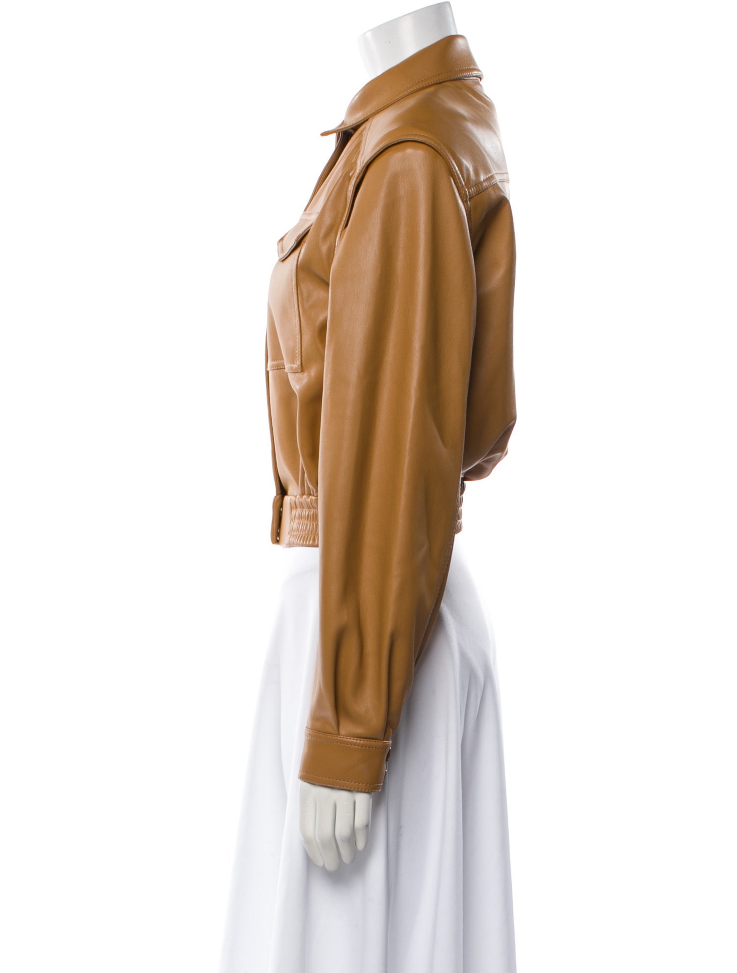 Simkhai Faux Leather Bomber Jacket