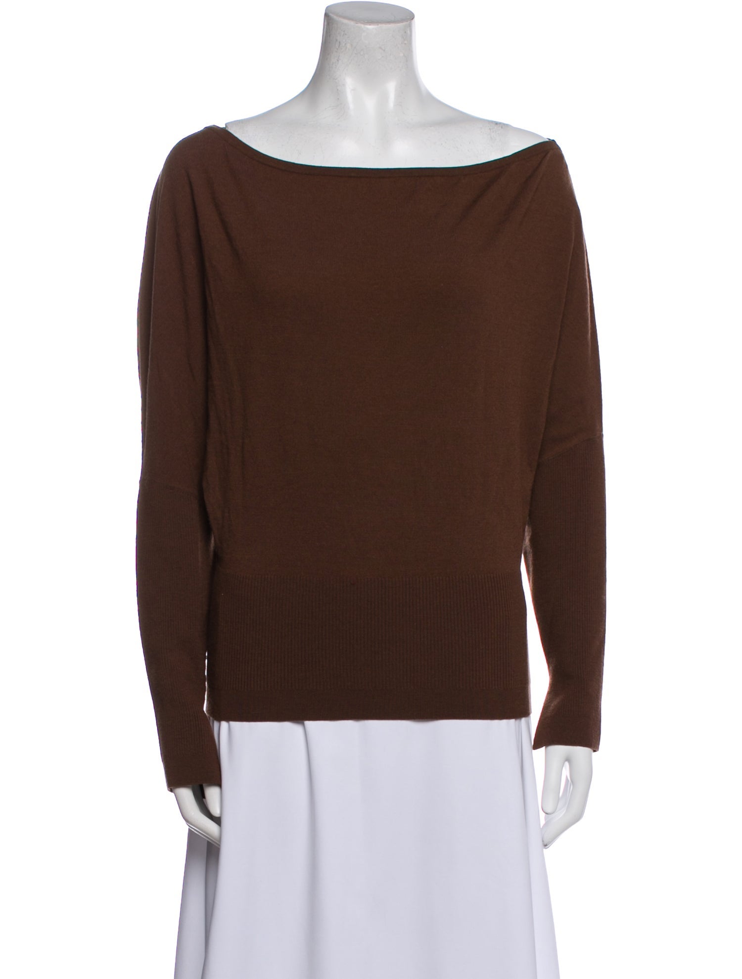 Simkhai Wool Bateau Neckline Sweatshirt