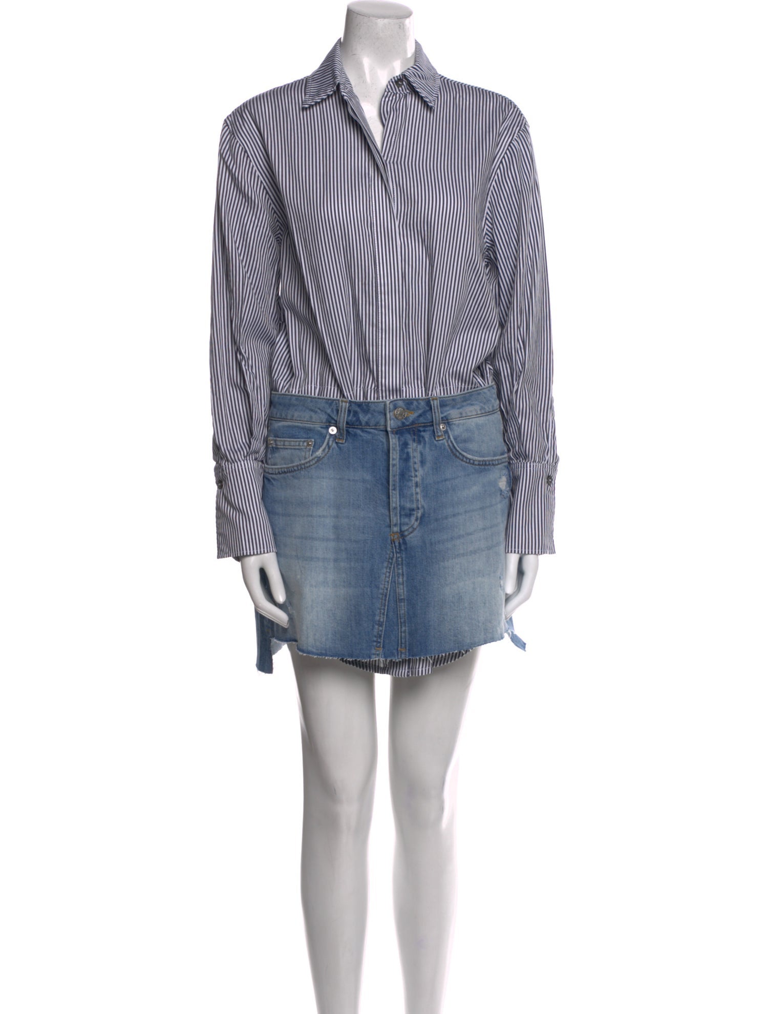 Simkhai Striped Mini Dress