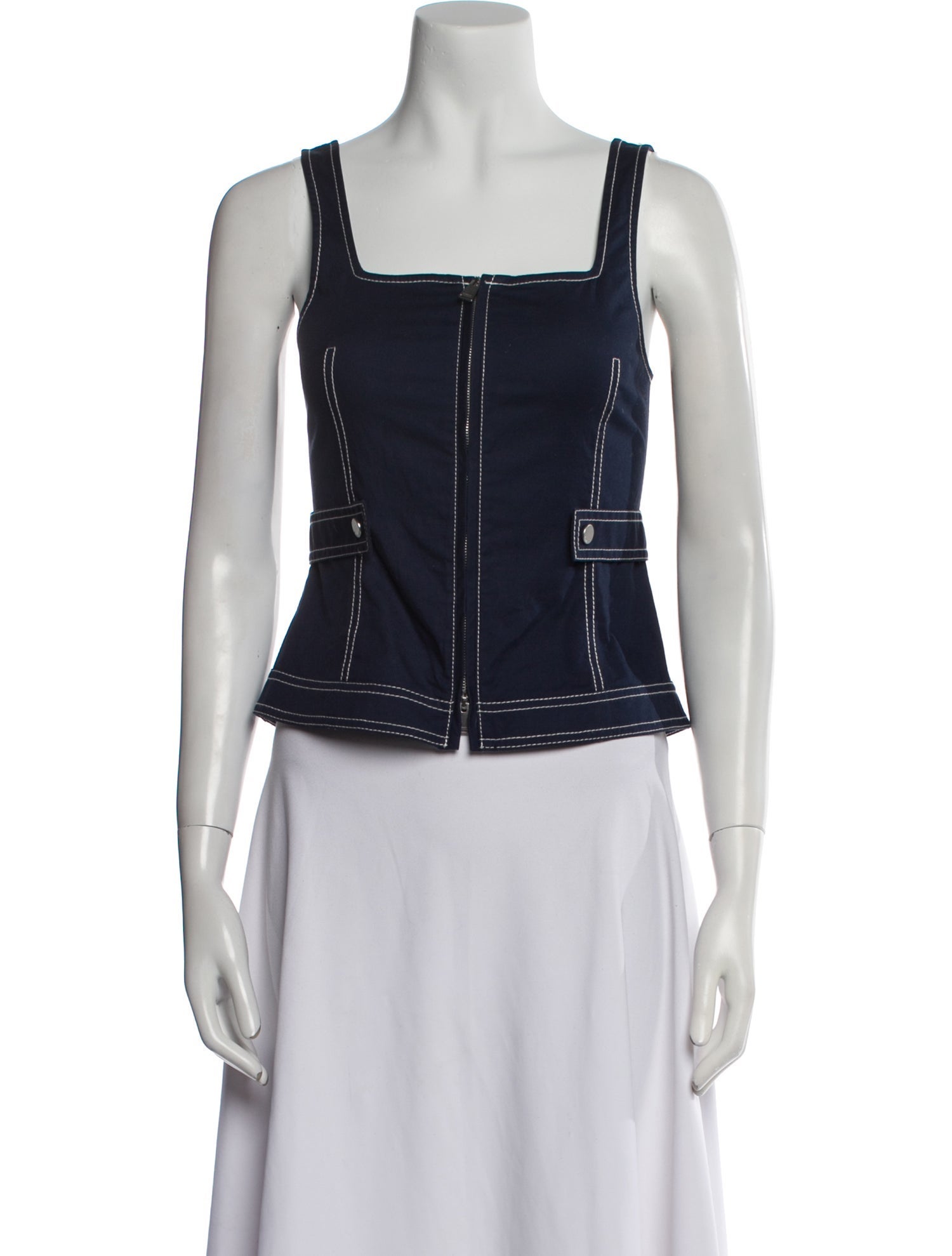 Simkhai Square Neckline Sleeveless Crop Top w/ Tags