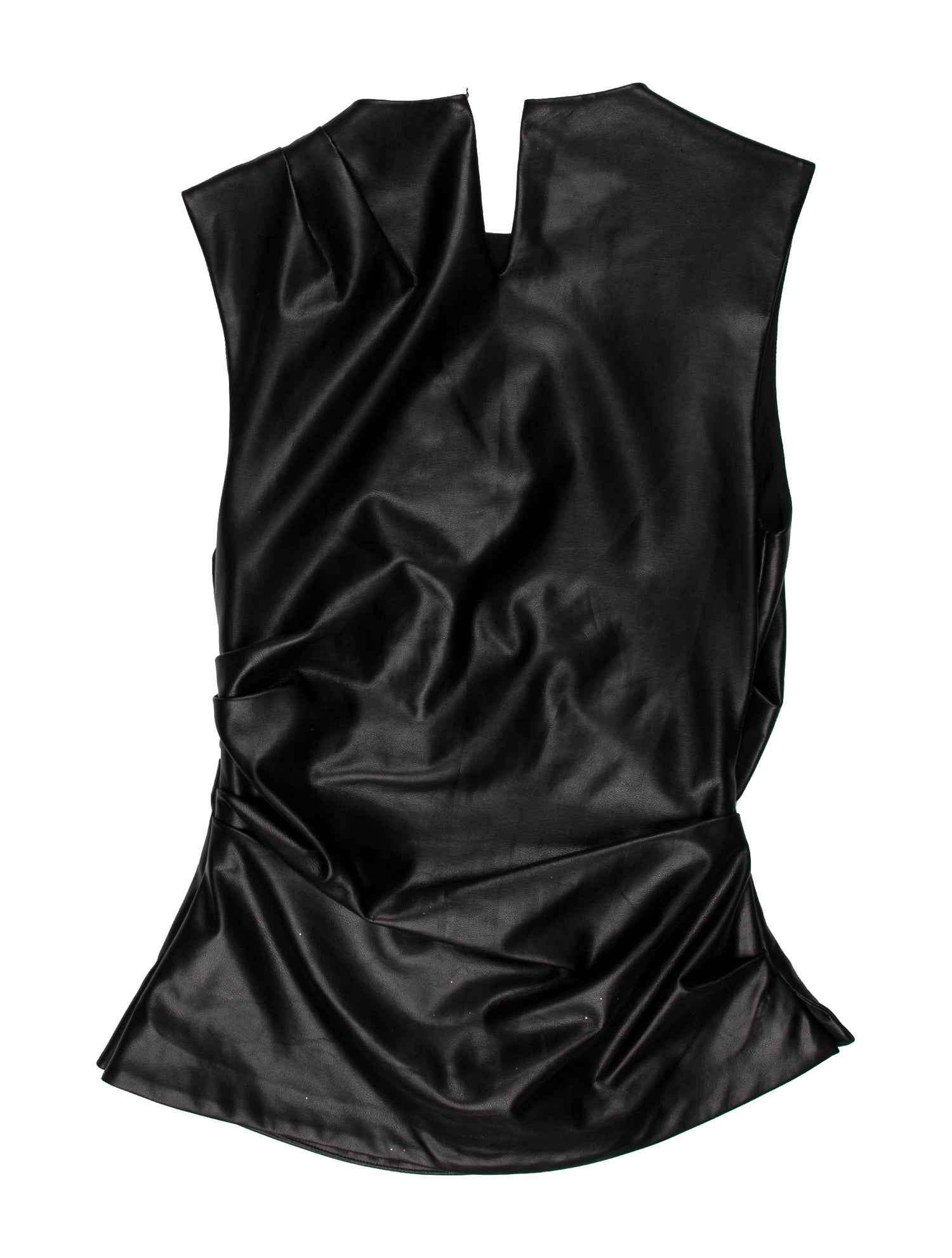 Simkhai Faux Leather Cowl Neck Tunic