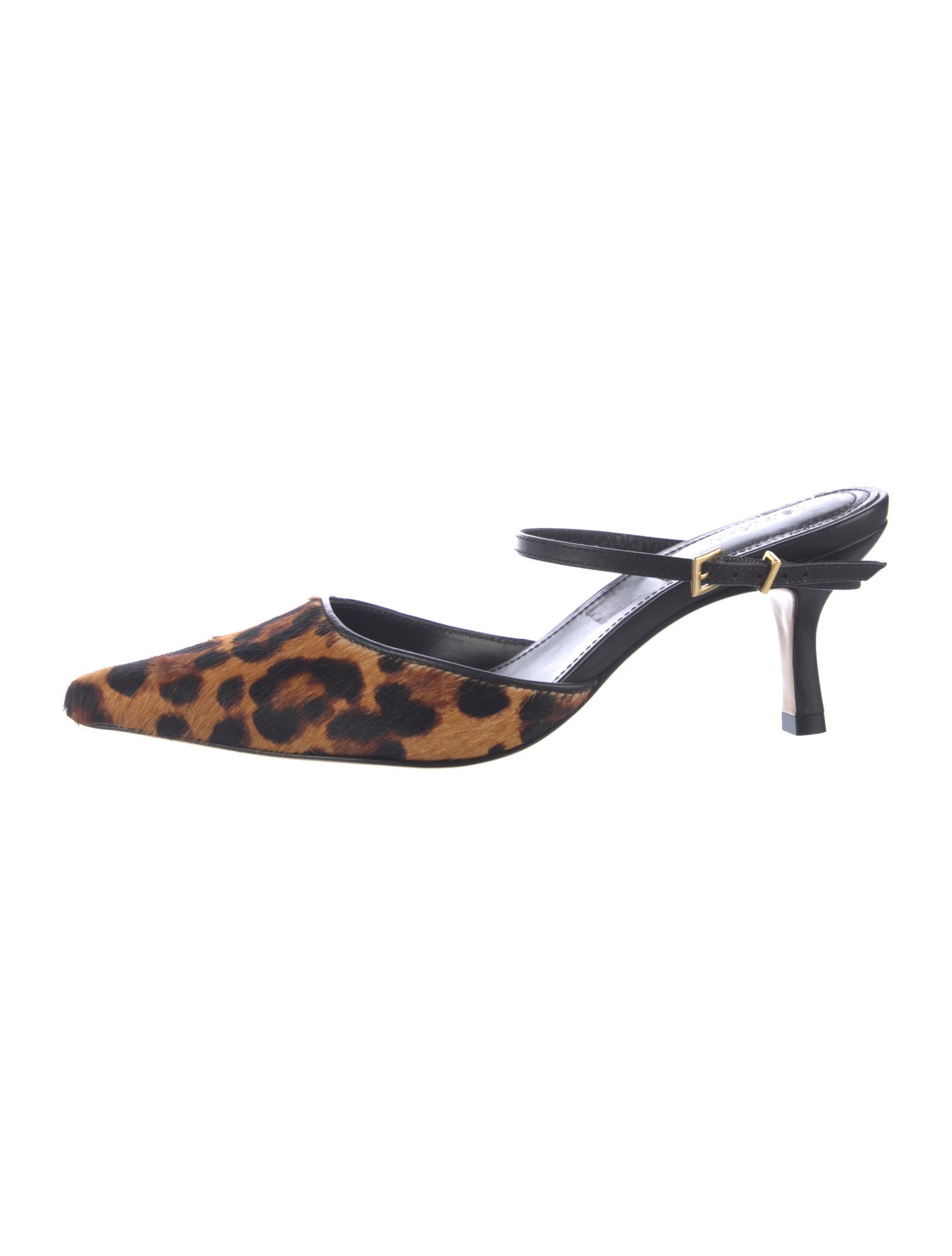 Simkhai Ponyhair Animal Print Mules