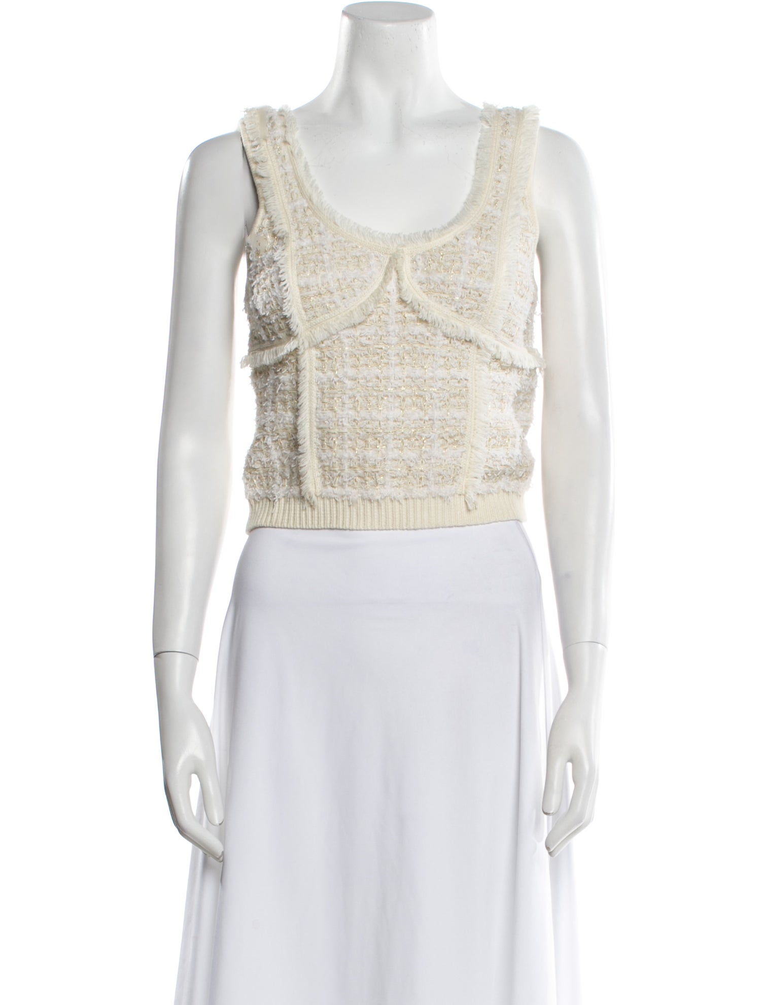 Simkhai Scoop Neck Sleeveless Crop Top