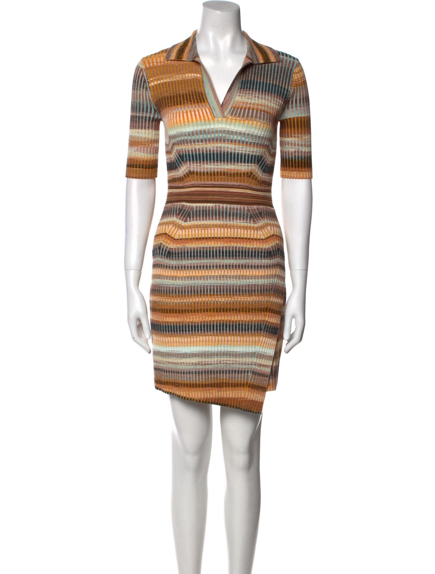 Simkhai Striped Knee-Length Dress
