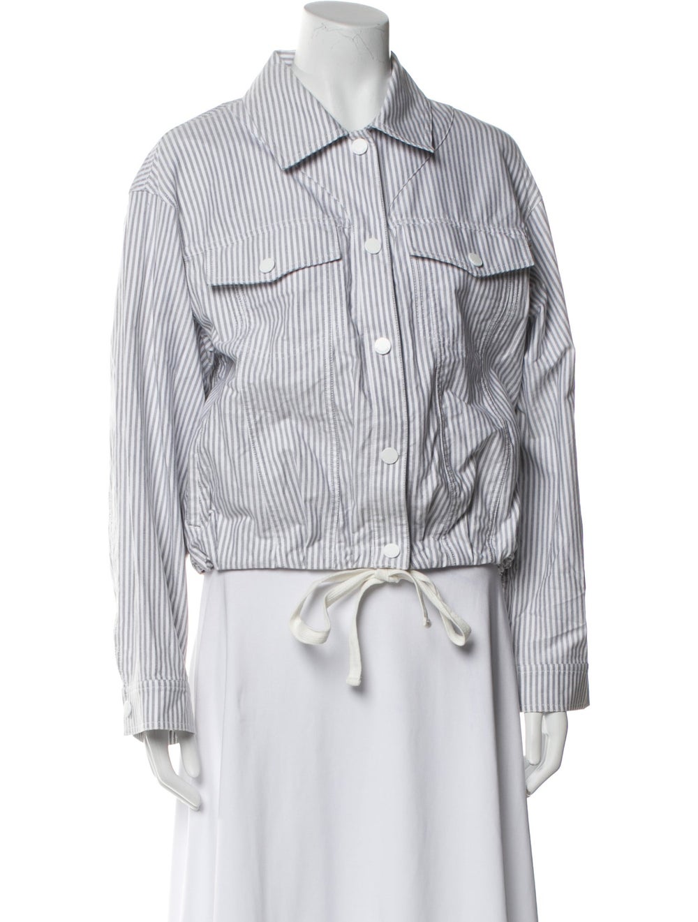 Simkhai Striped Utility Jacket - image 1
