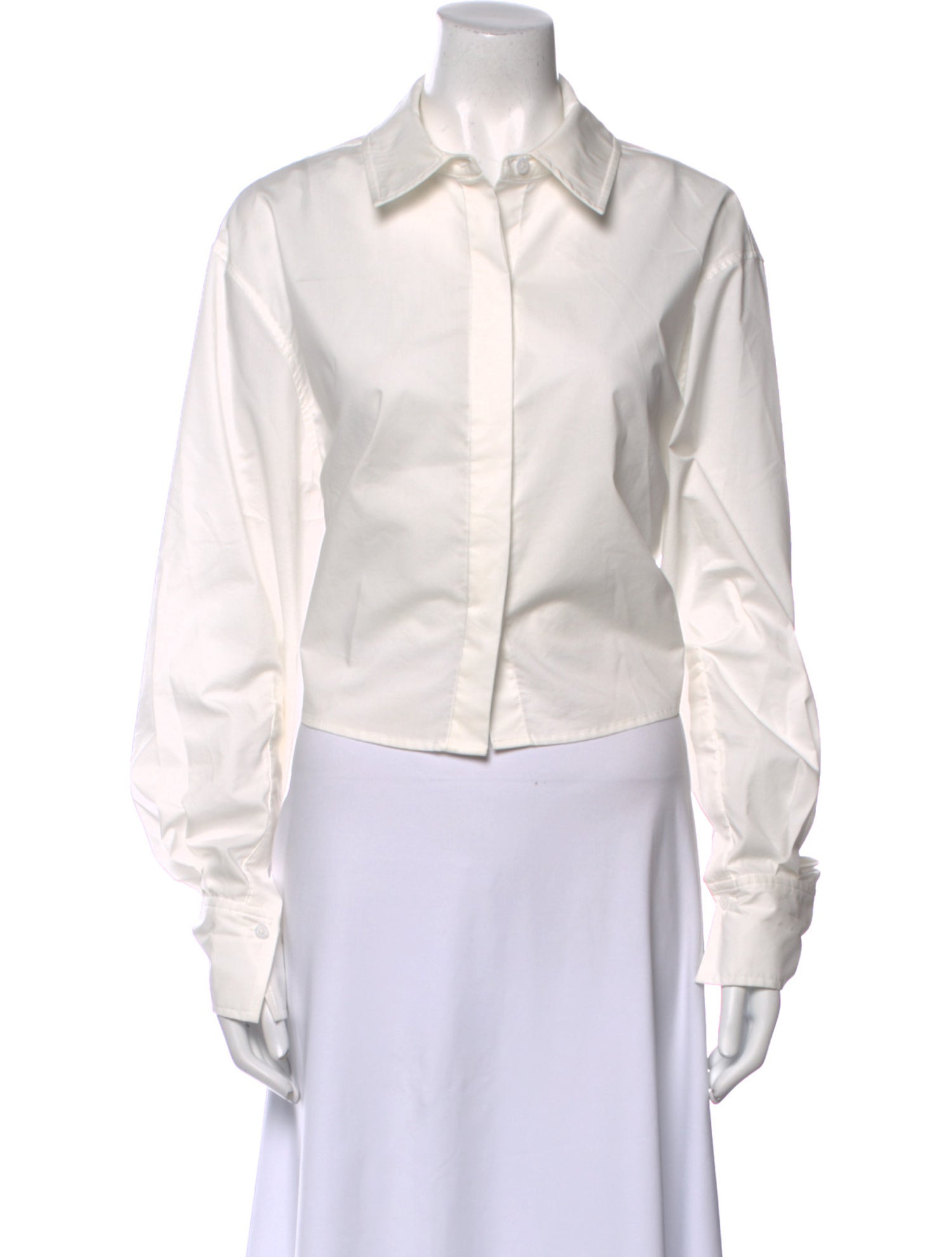 Simkhai Long Sleeve Button-Up Top