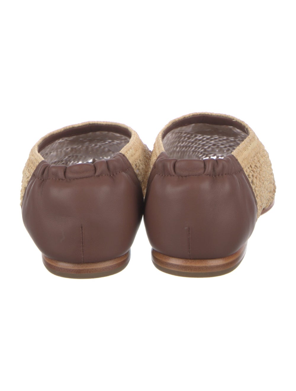 Simkhai Raffia Colorblock Pattern Ballet Flats - image 4