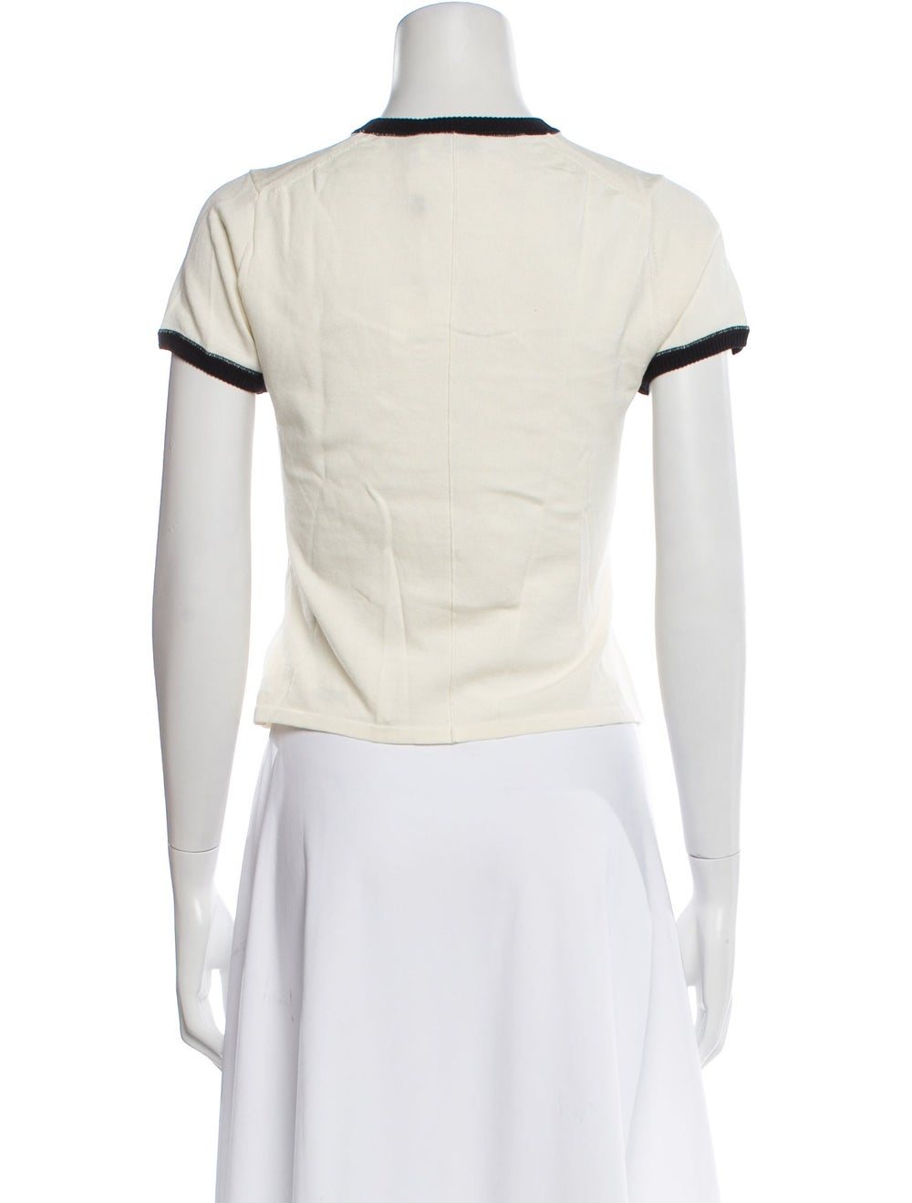 Simkhai Colorblock Pattern Crew Neck Sweater - image 3