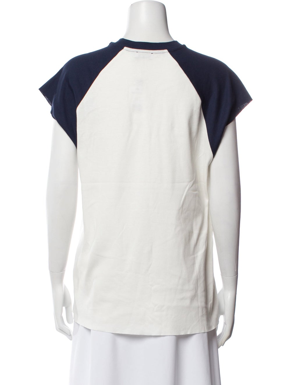 Simkhai Colorblock Pattern Crew Neck T-Shirt w/ T… - image 3