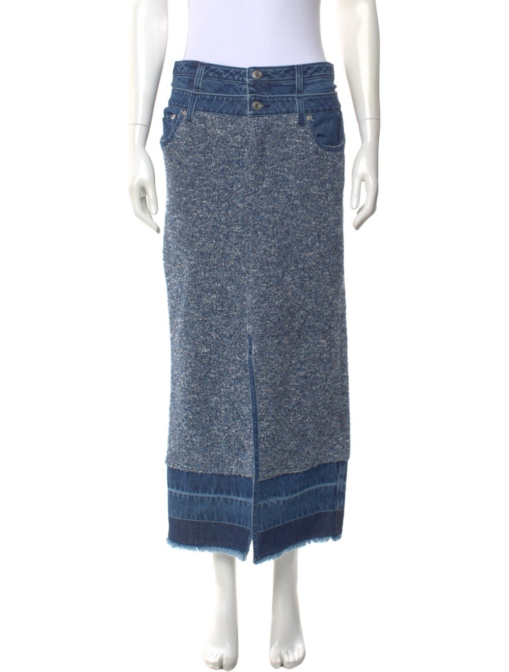 Simkhai Colorblock Pattern Midi Length Skirt - image 1