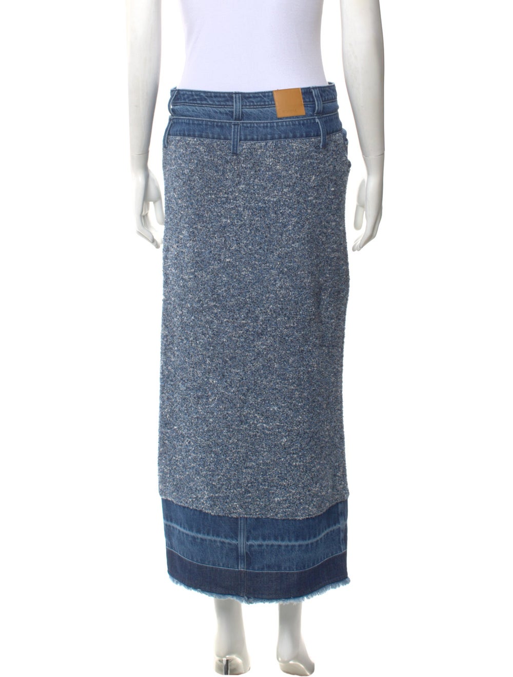 Simkhai Colorblock Pattern Midi Length Skirt - image 3