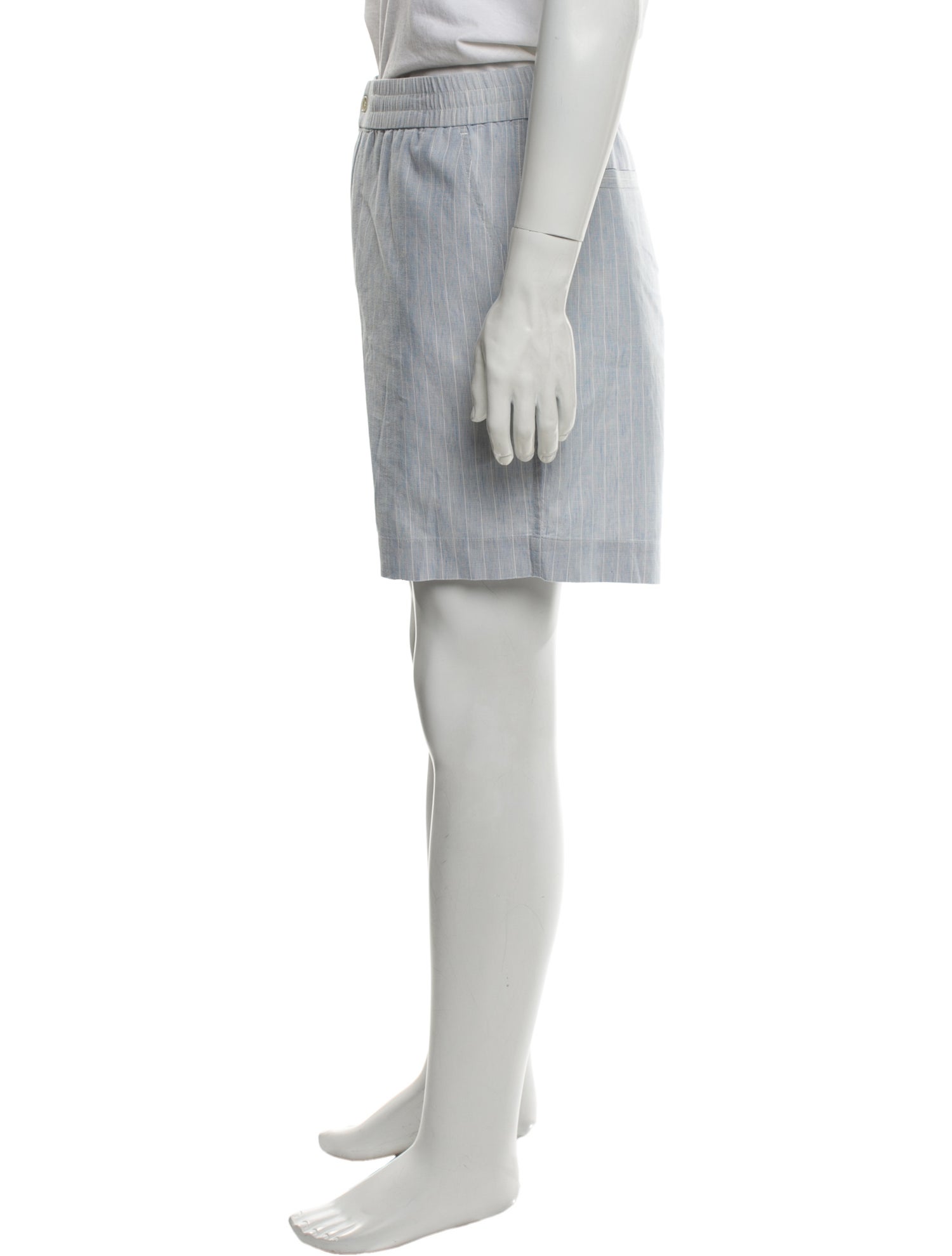 Simkhai Striped Flat Front Shorts