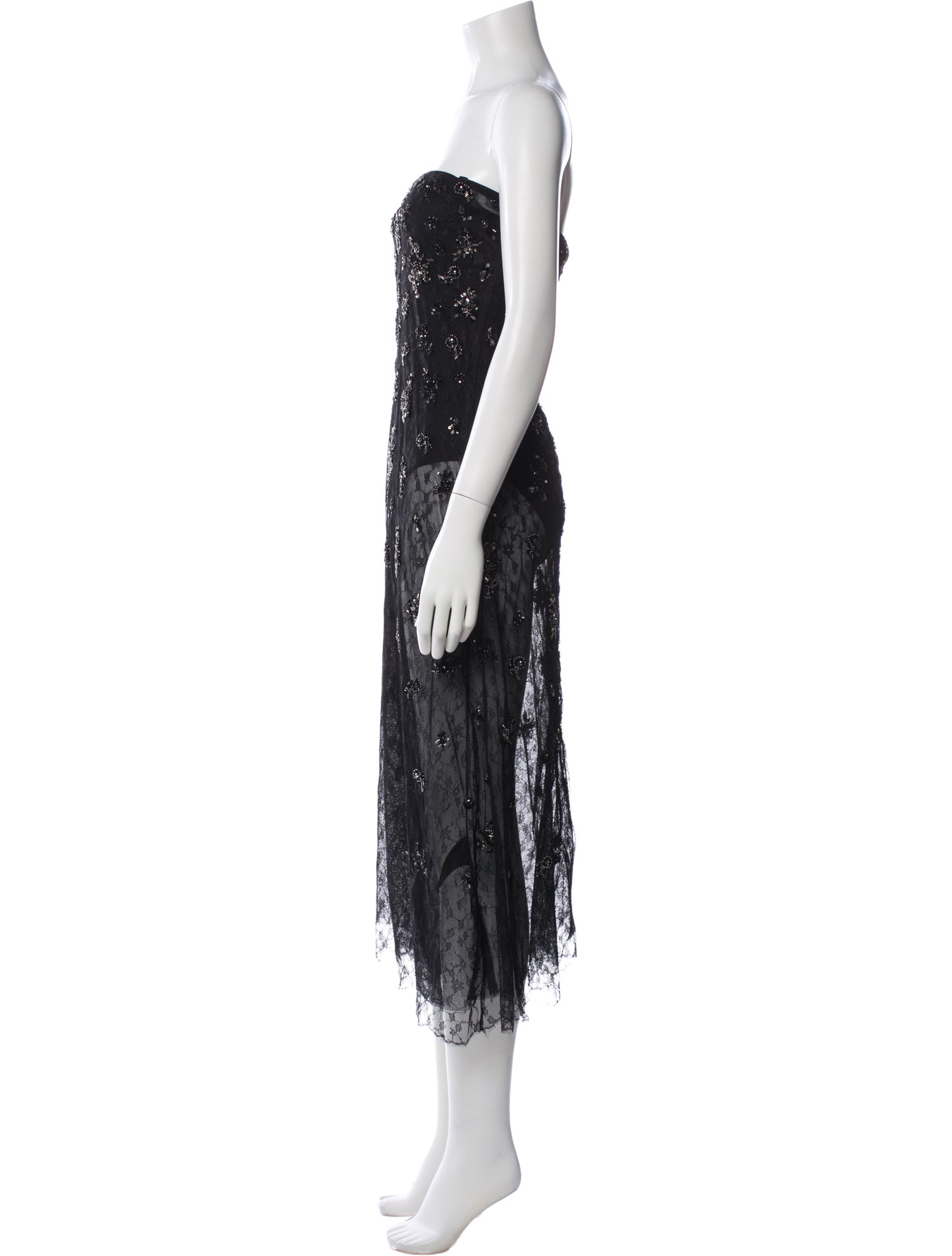 Simkhai Lace Pattern Midi Length Dress