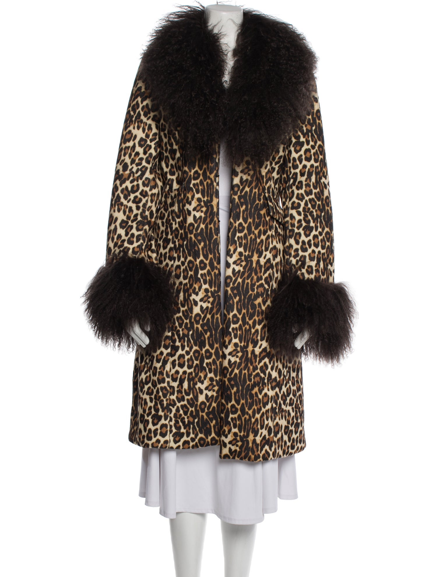 Charlotte Simone Animal Print Faux Fur Coat