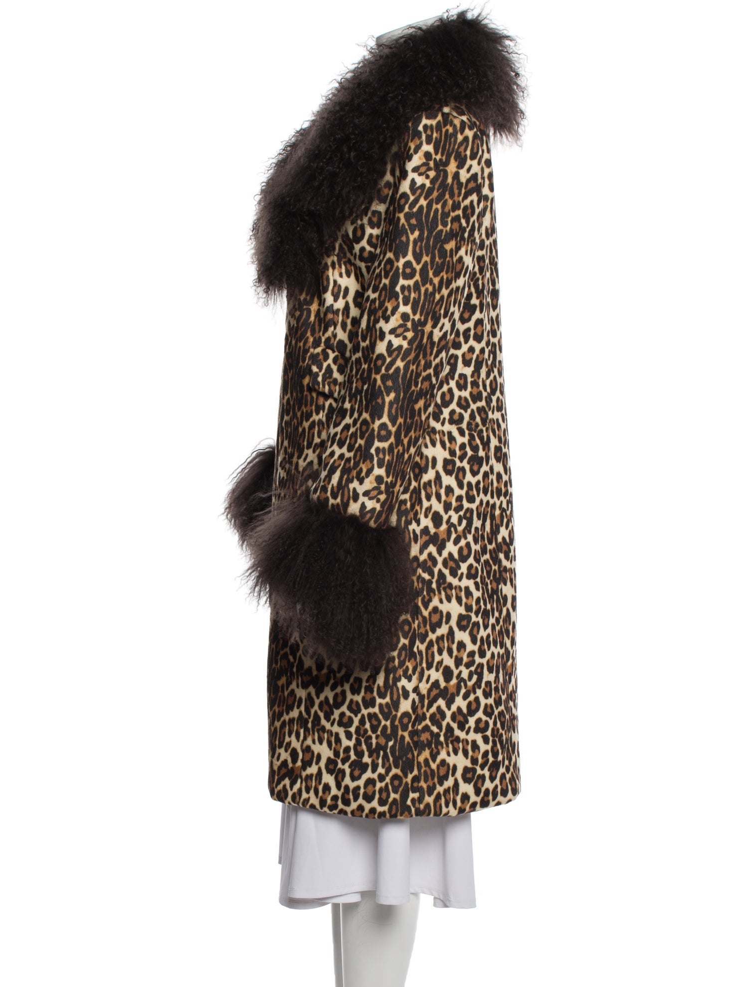 Charlotte Simone Animal Print Faux Fur Coat