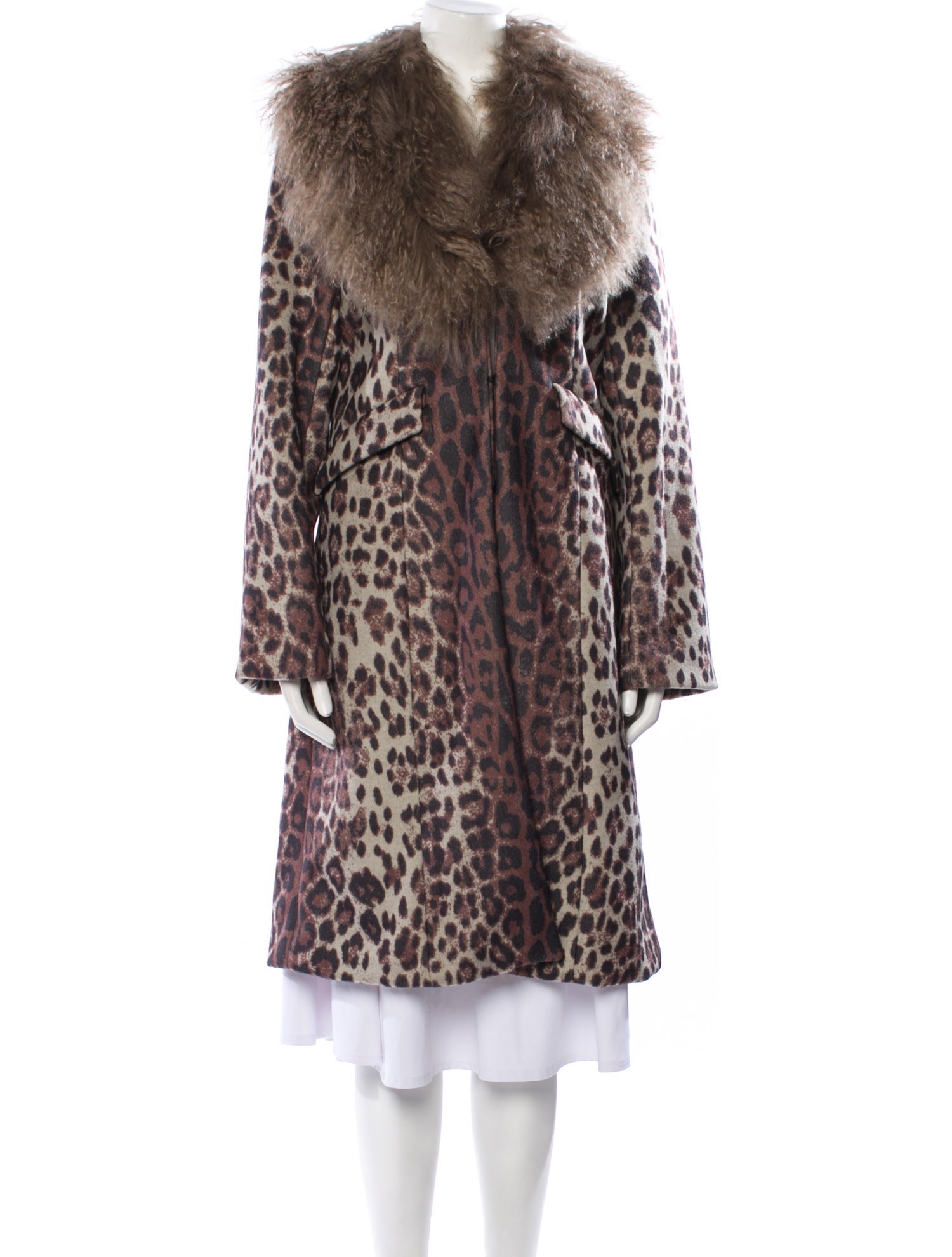 Charlotte Simone Animal Print Faux Fur Coat