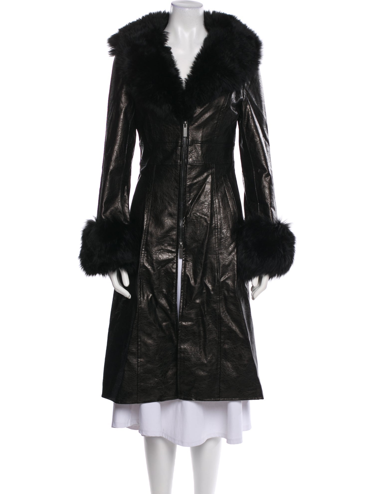 Charlotte Simone Lambskin Faux Fur Coat w/ Tags