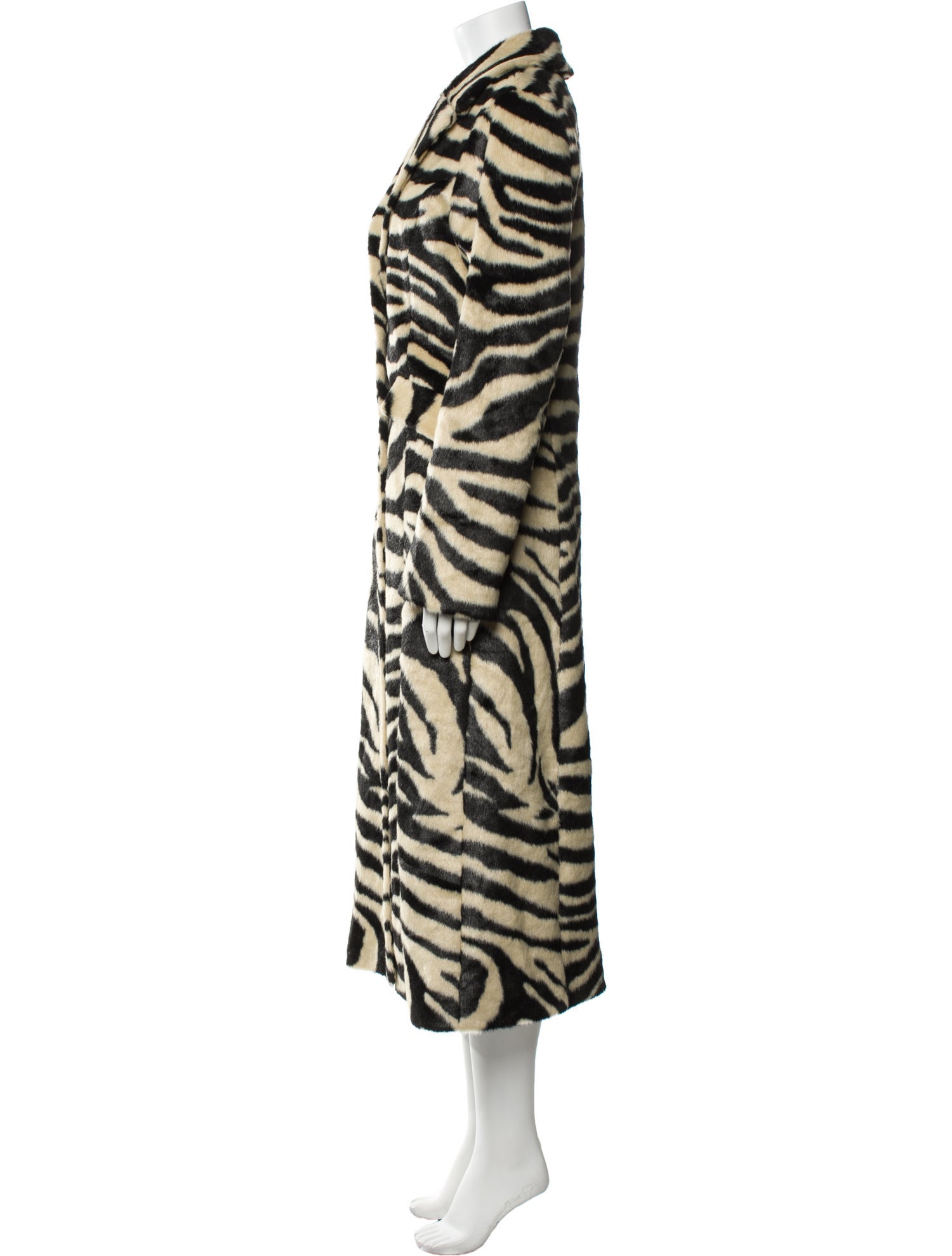 Charlotte Simone Animal Print Faux Fur Coat