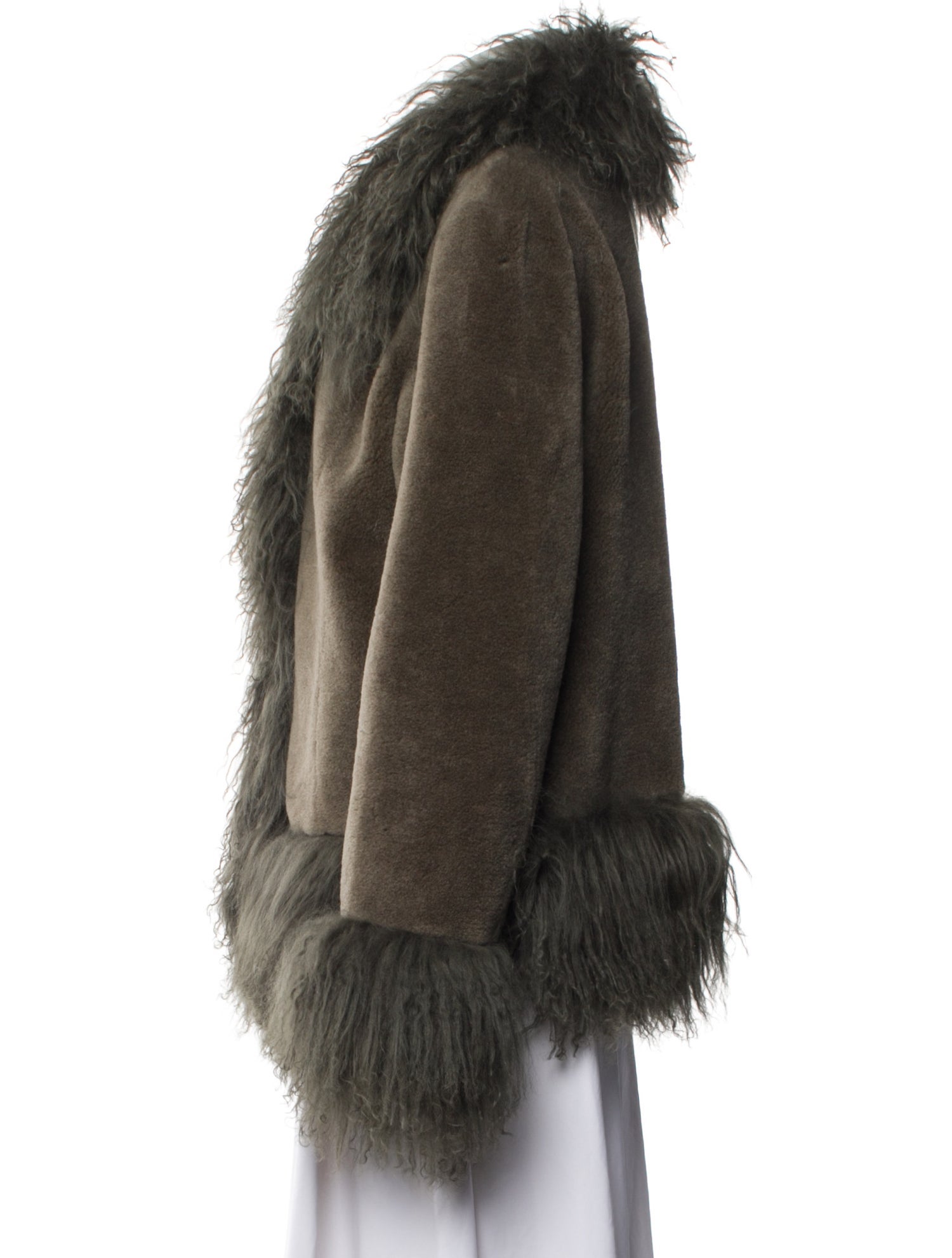 Charlotte Simone Wool Faux Fur Jacket