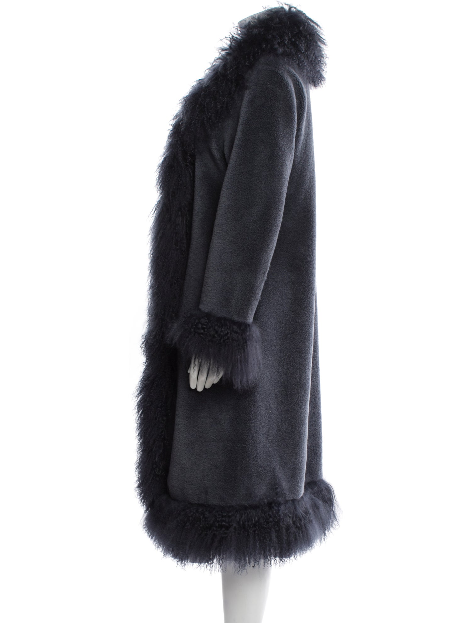 Charlotte Simone Wool Fur Jacket