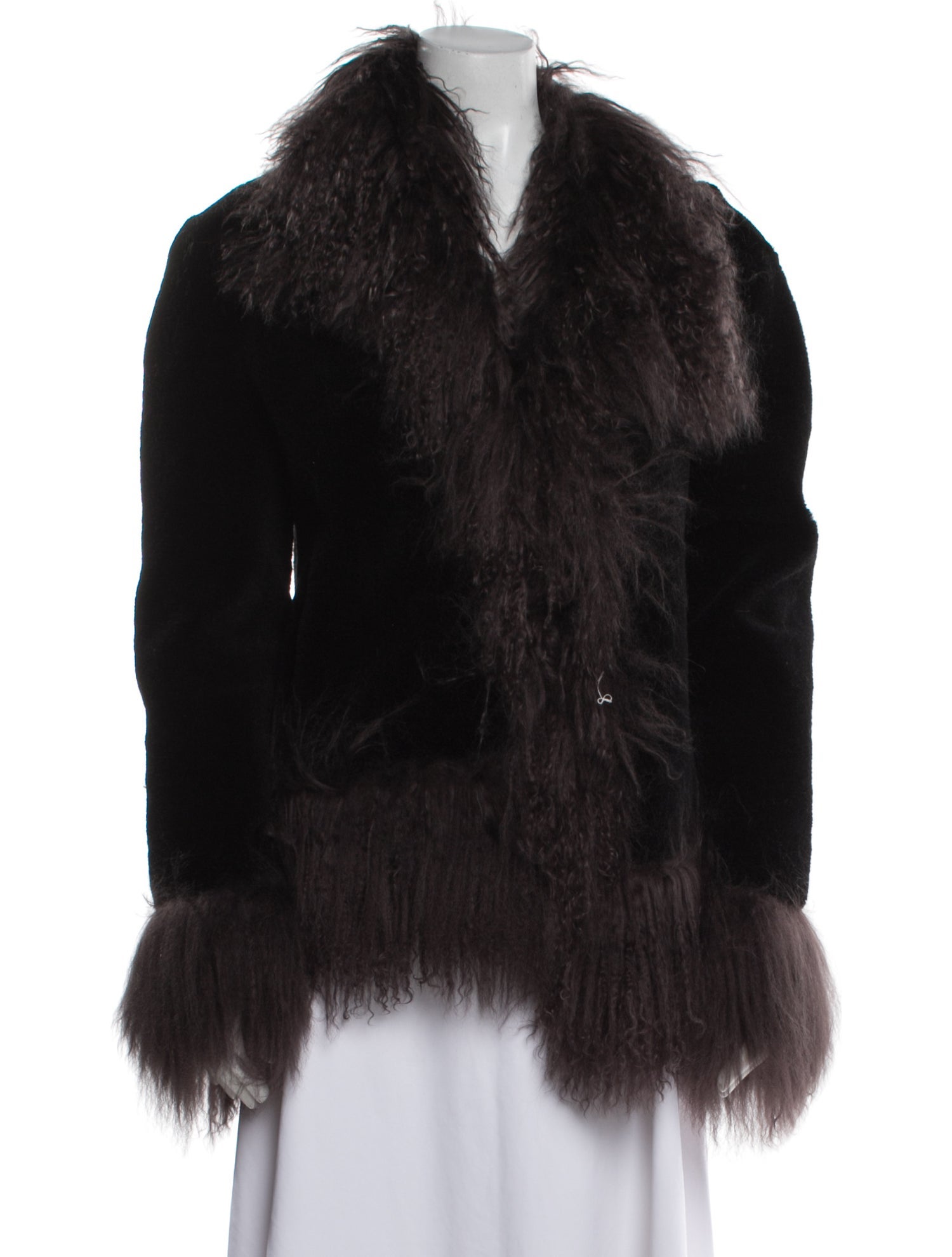 Charlotte Simone Wool Faux Fur Jacket