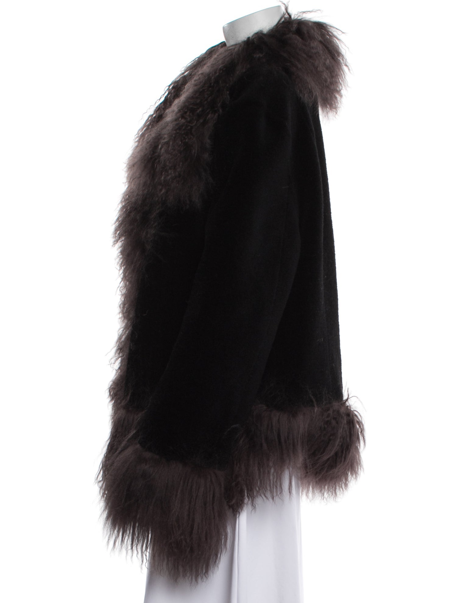 Charlotte Simone Wool Faux Fur Jacket