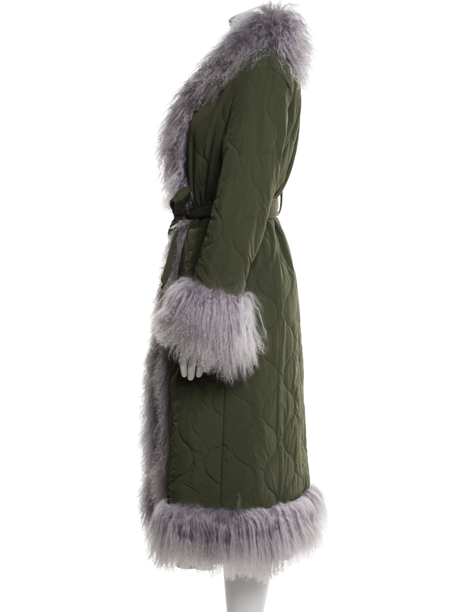 Charlotte Simone Nylon Faux Fur Coat
