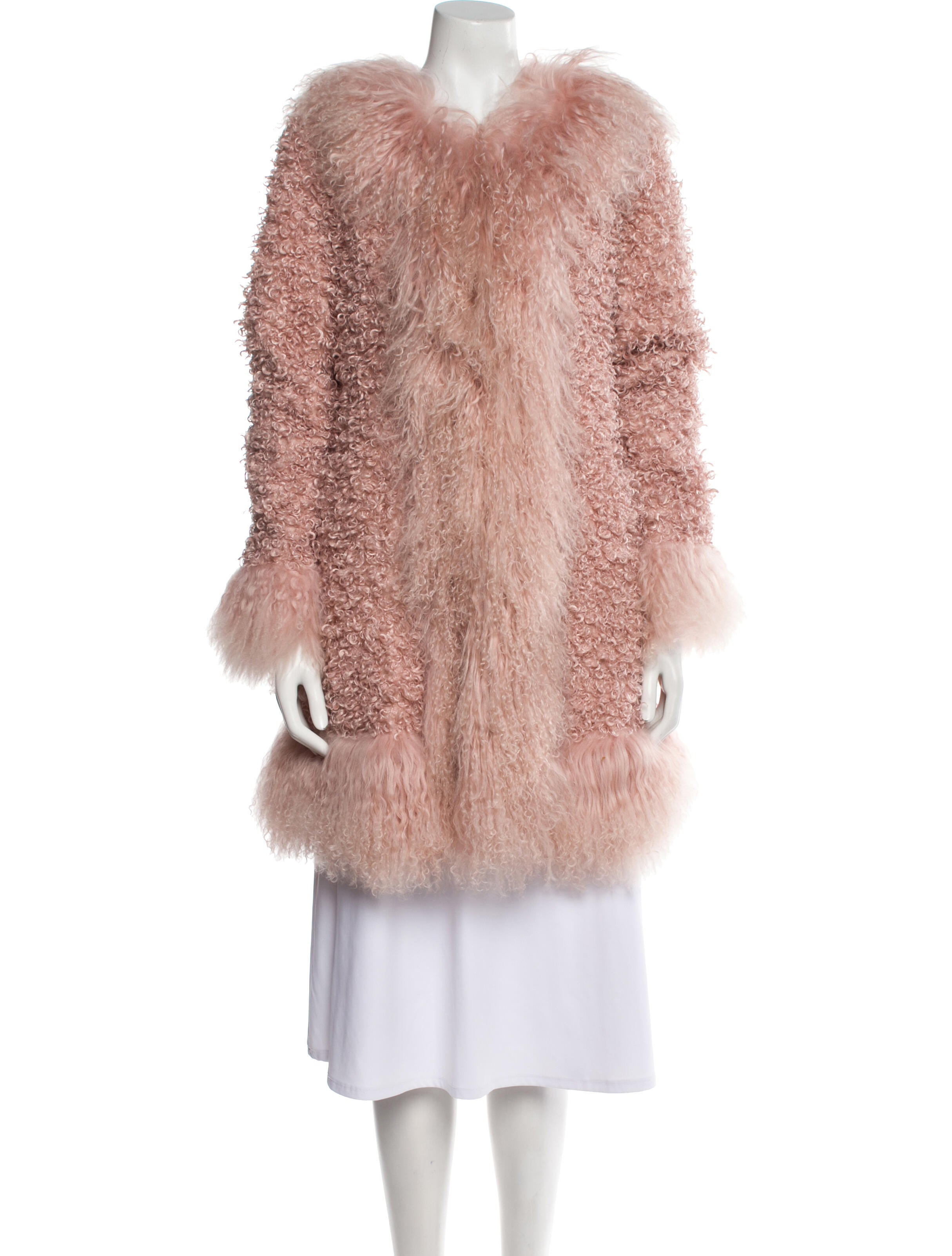 Charlotte Simone Faux Shearling Faux Fur Coat
