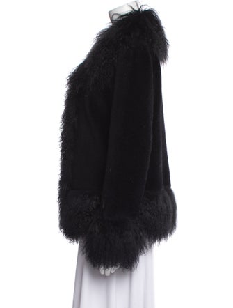 Charlotte Simone Wool Faux Fur Jacket