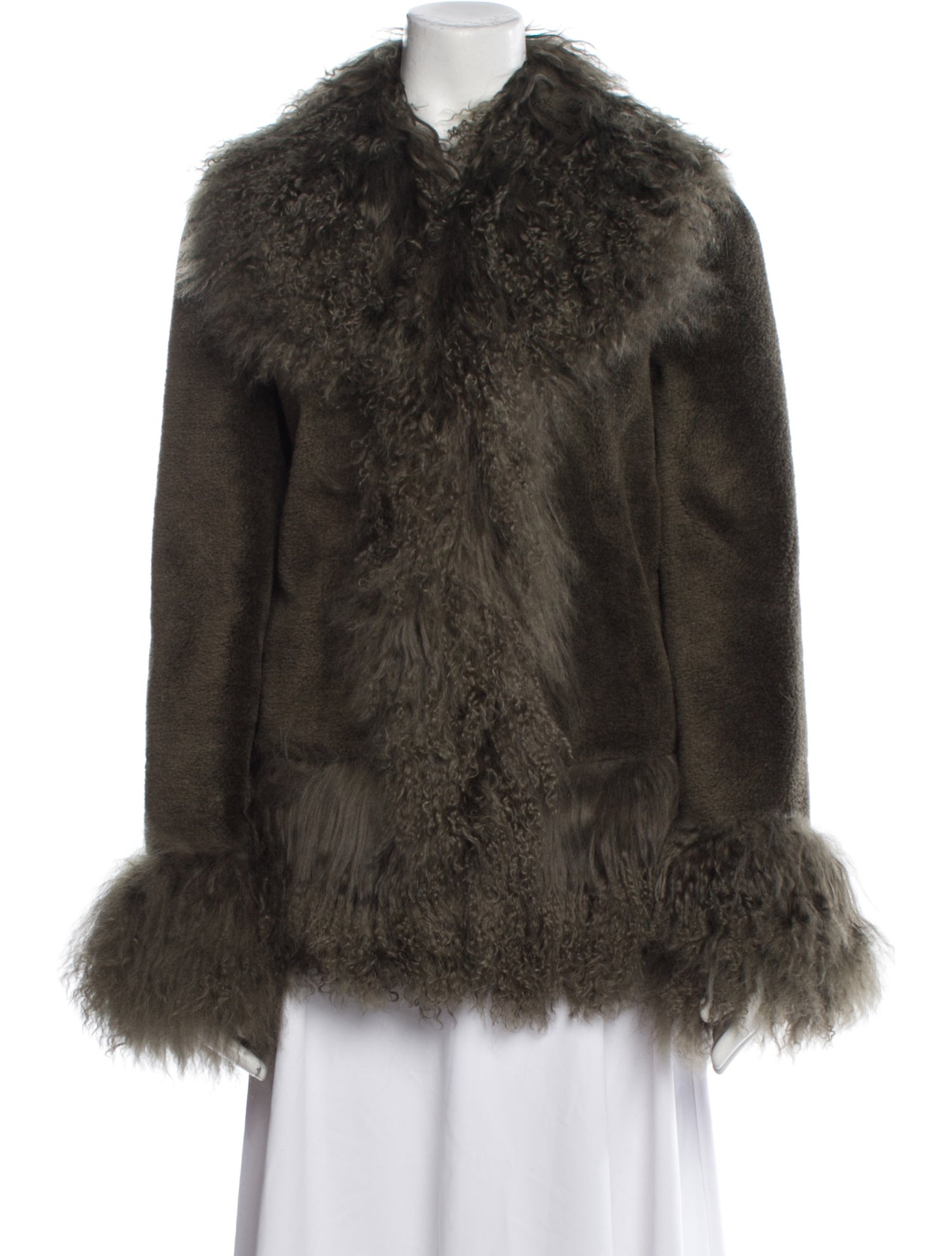 Charlotte Simone Mongolian Lamb Faux Fur Coat w/ Tags