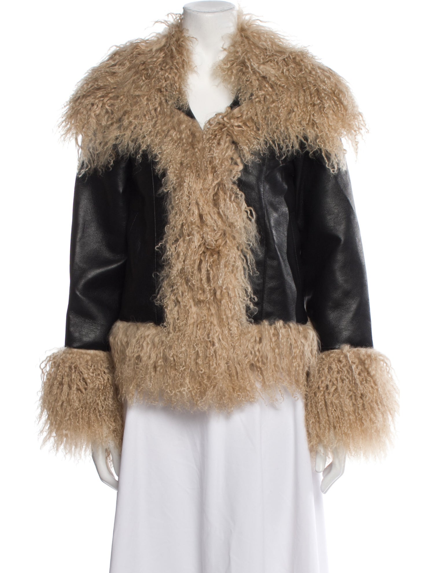 Charlotte Simone Mongolian Lamb Faux Fur Coat w/ Tags