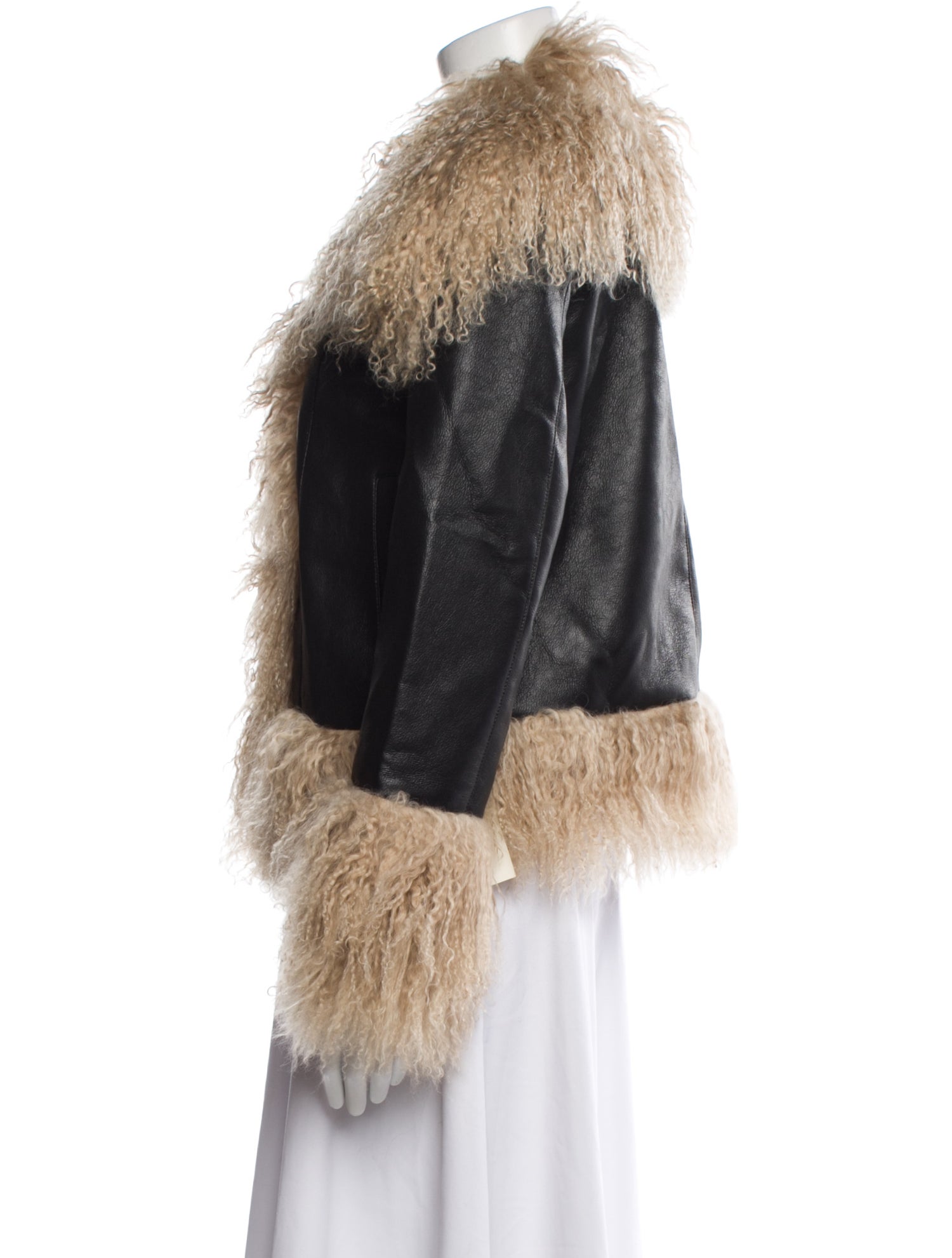 Charlotte Simone Mongolian Lamb Faux Fur Coat w/ Tags