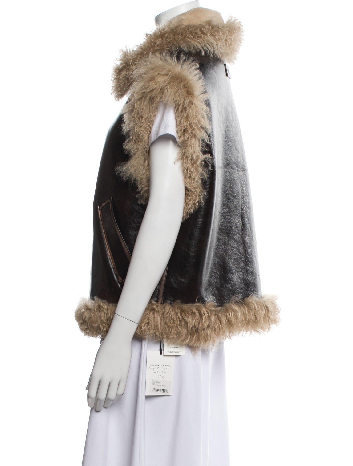 Charlotte Simone Shearling Fur Jacket w/ Tags