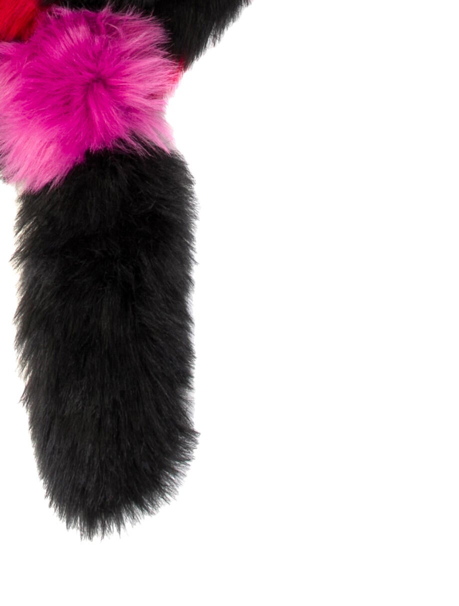 Charlotte Simone Faux Fur Striped Scarf