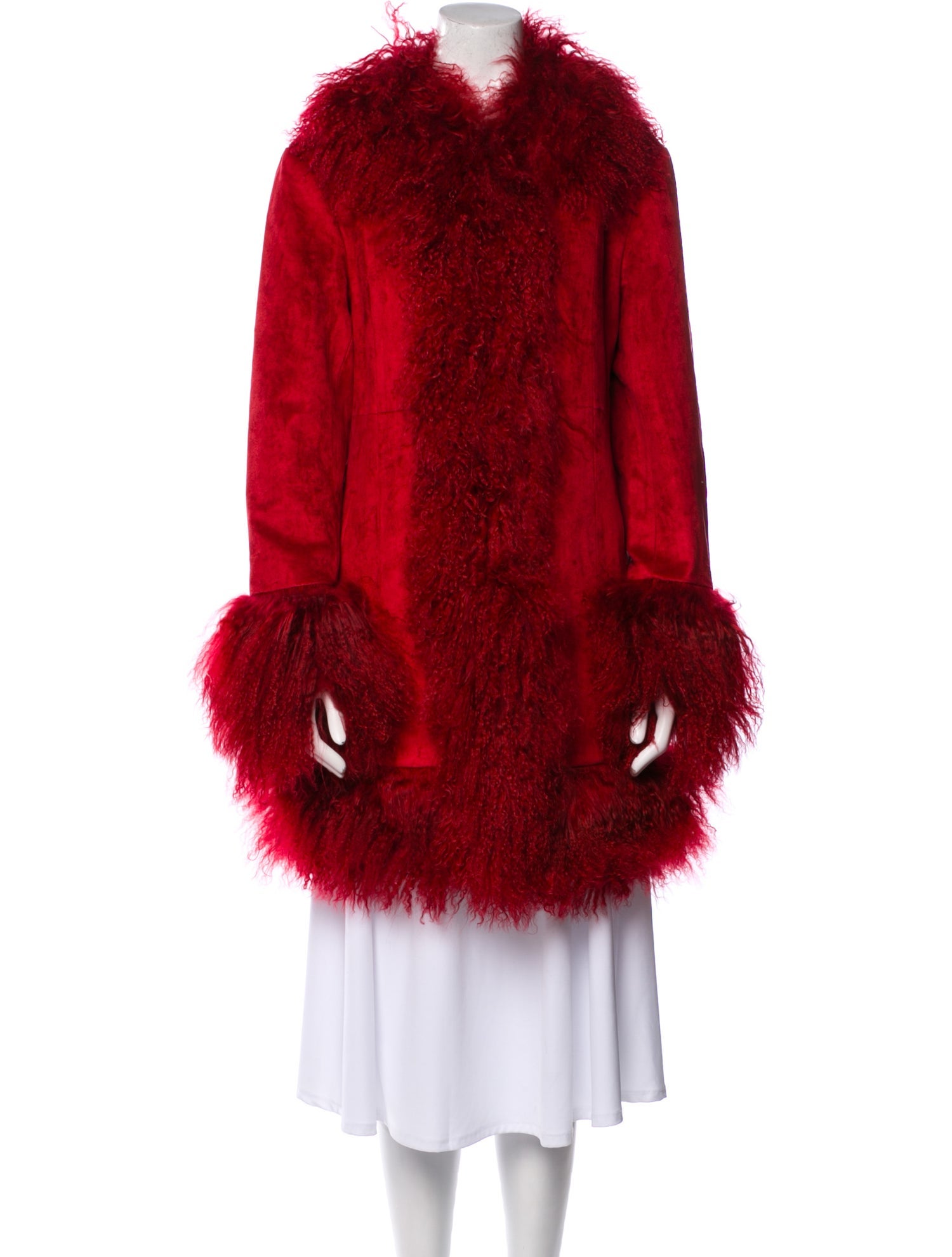 Charlotte Simone Faux Leather Faux Fur Coat w/ Tags