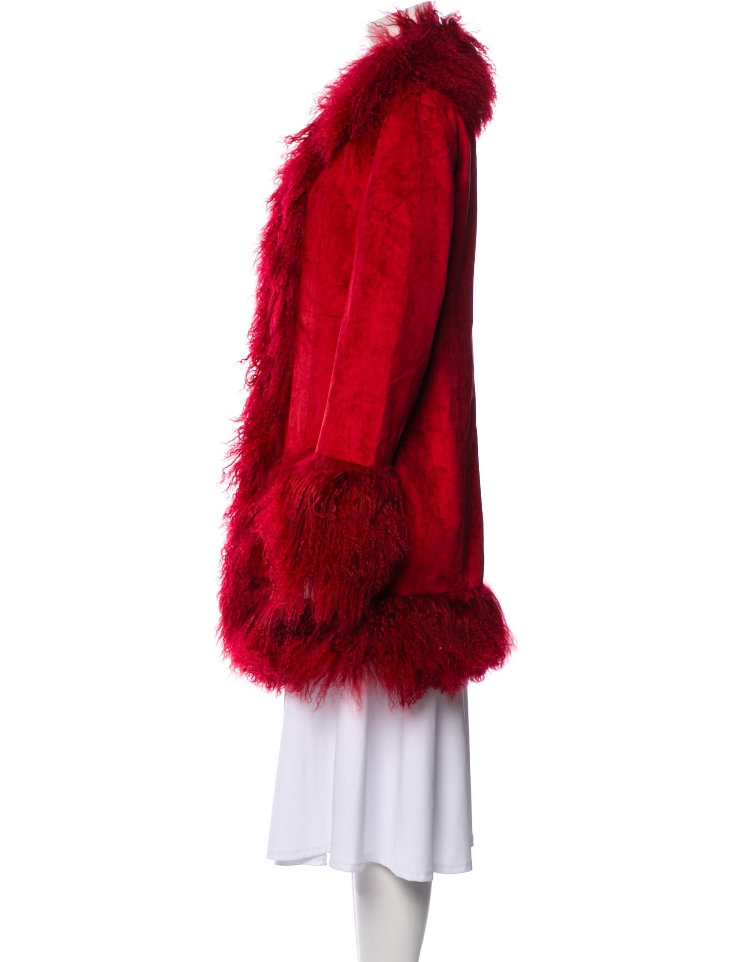 Charlotte Simone Faux Leather Faux Fur Coat w/ Tags