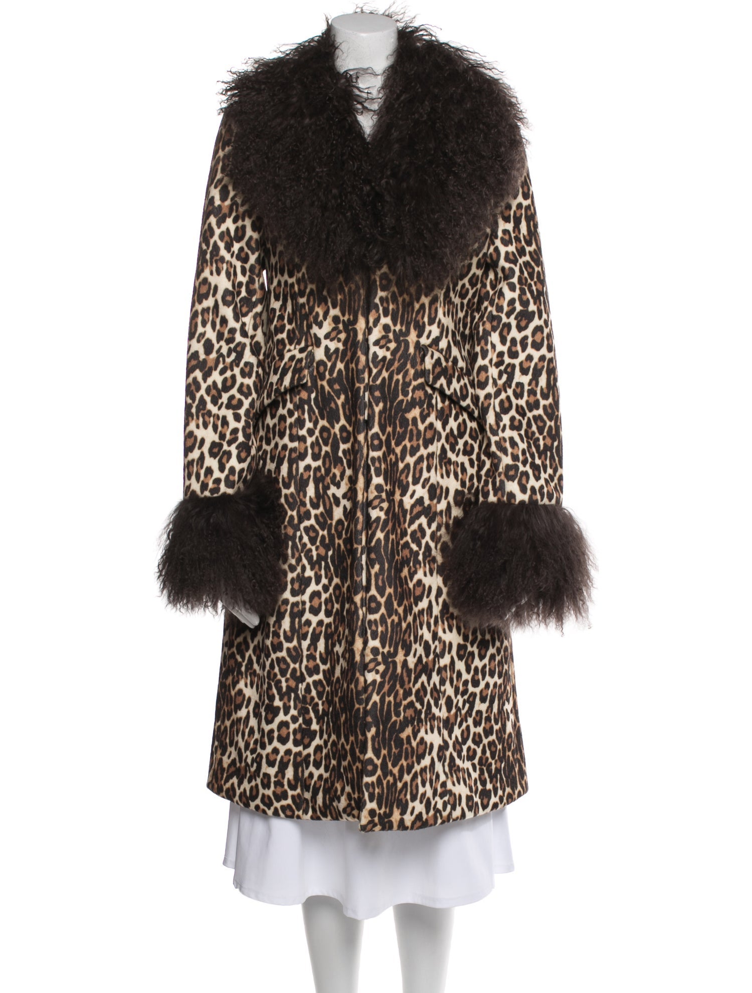 Charlotte Simone Animal Print Fur Coat w/ Tags