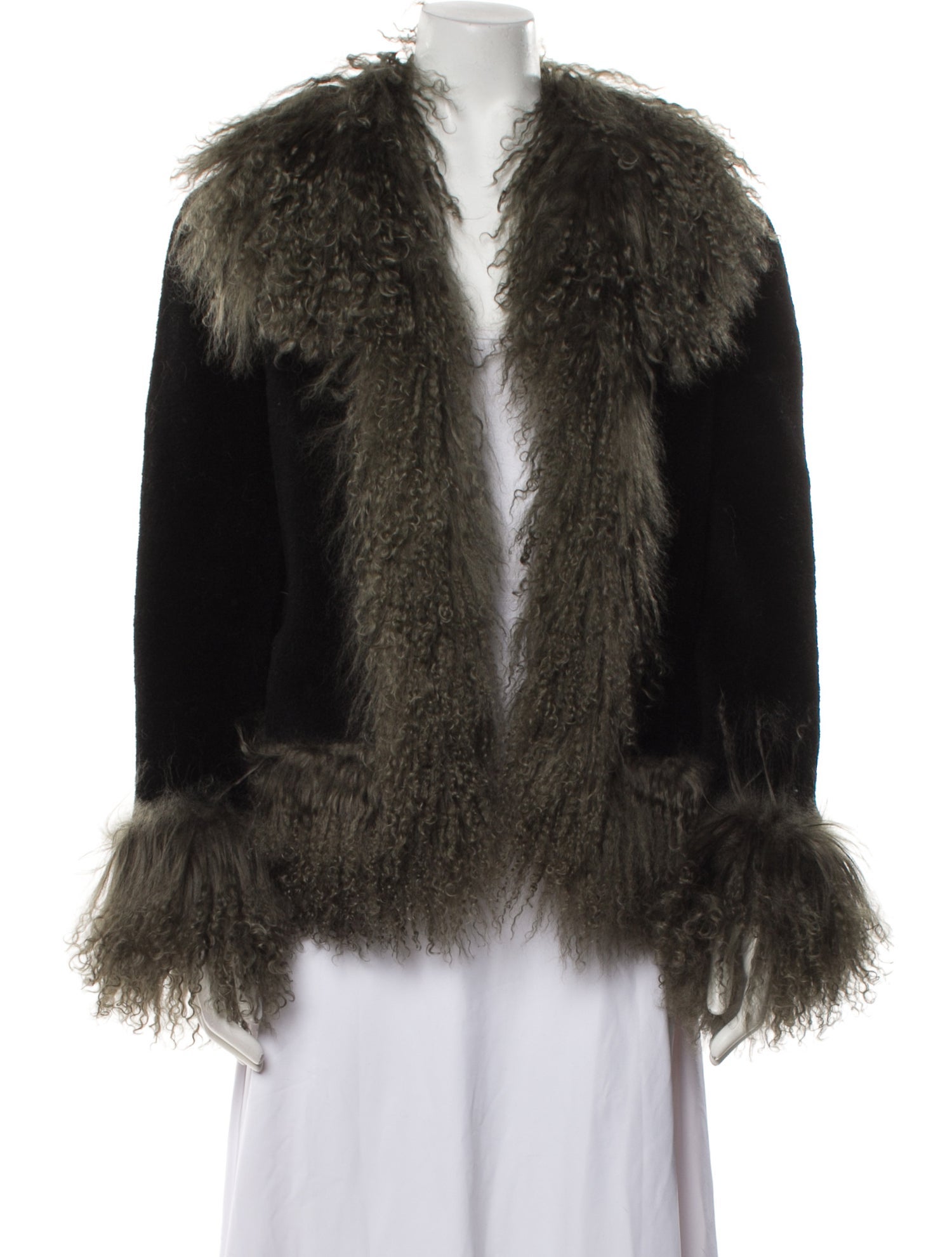 Charlotte Simone Wool Faux Fur Jacket w/ Tags