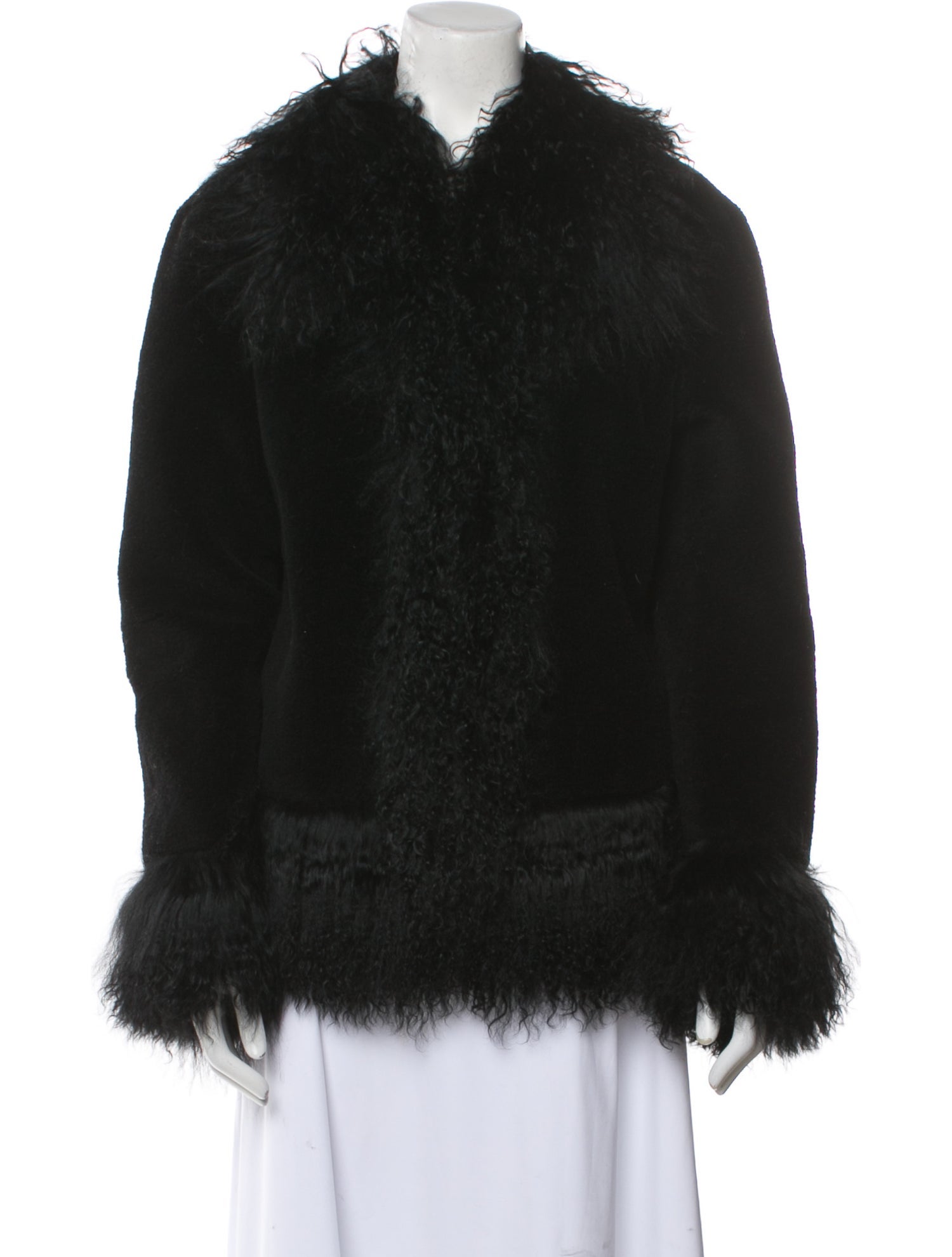 Charlotte Simone Wool Faux Fur Jacket