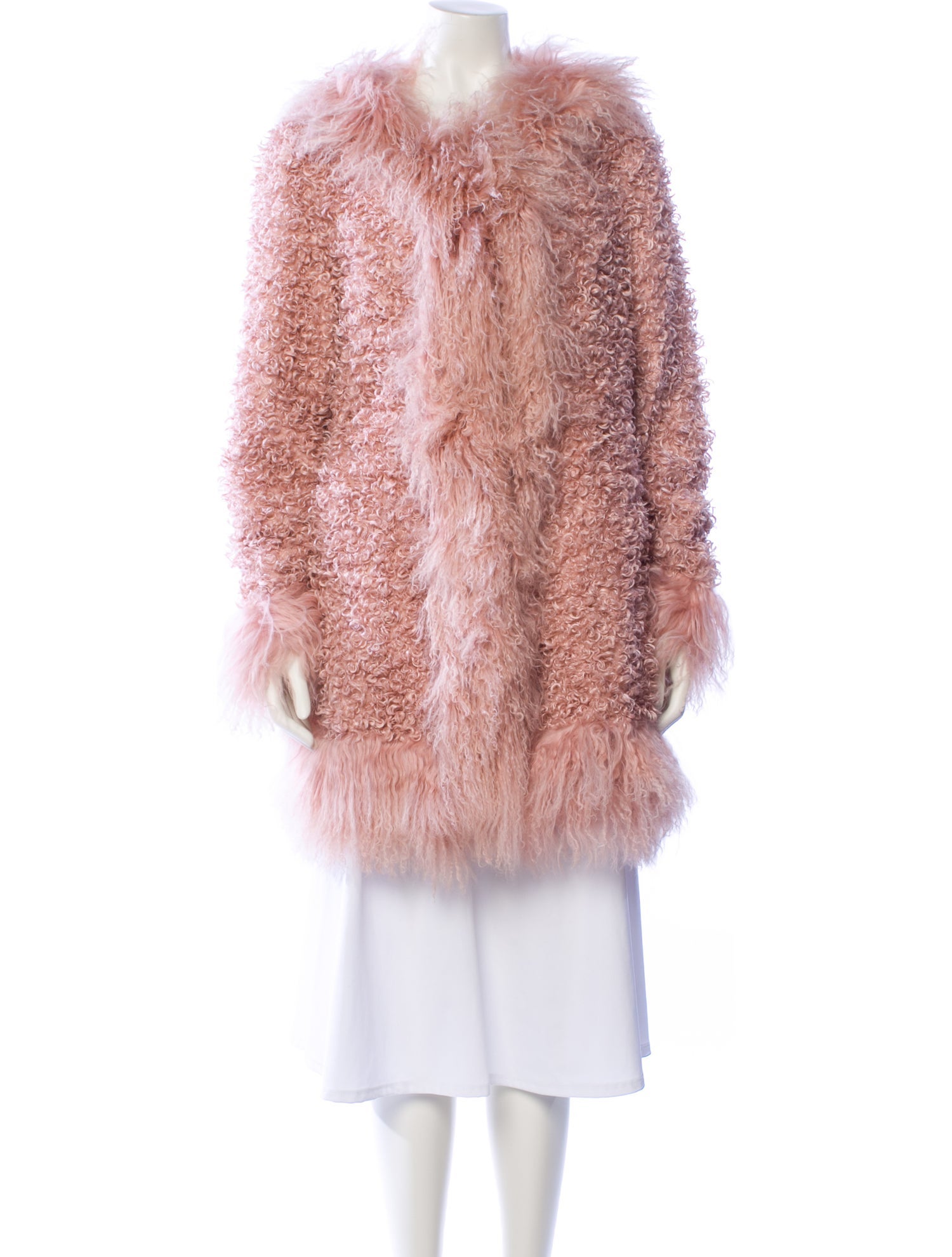 Charlotte Simone Shearling Faux Fur Coat w/ Tags
