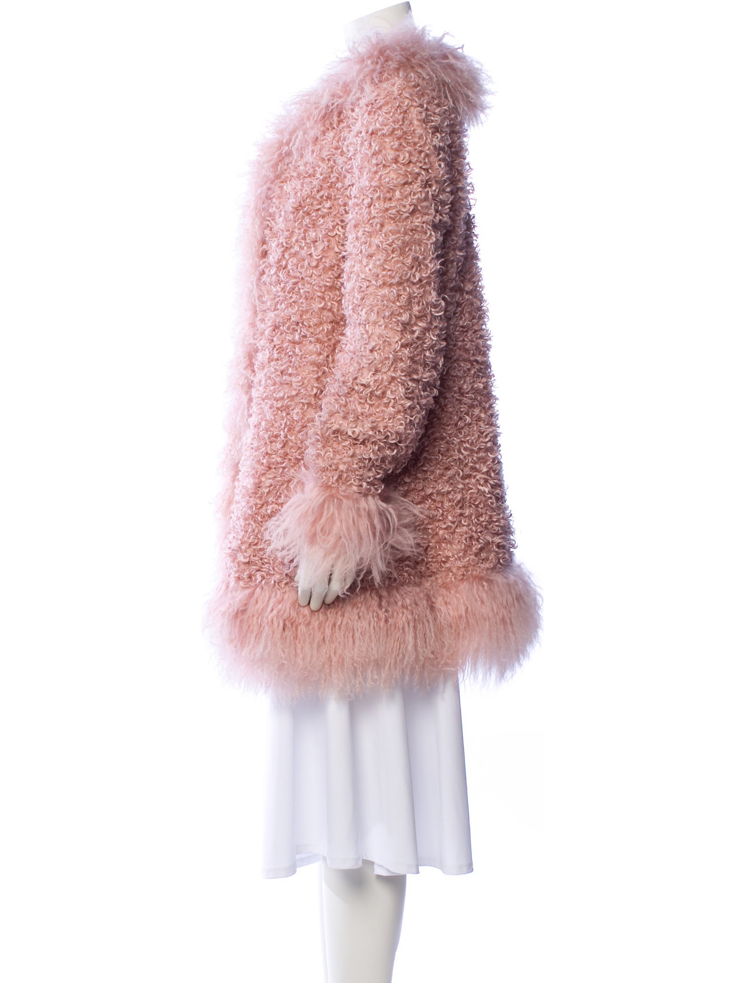 Charlotte Simone Shearling Faux Fur Coat w/ Tags