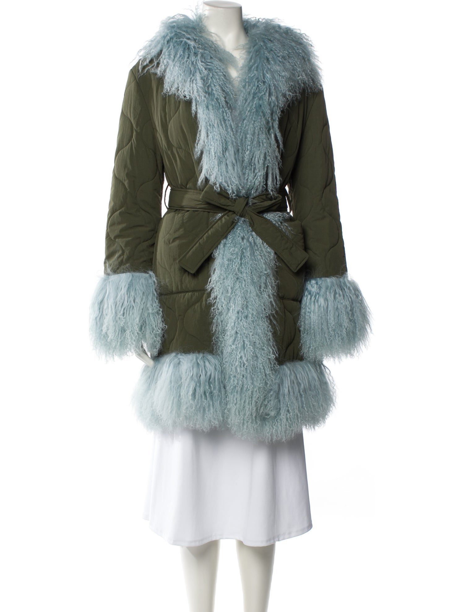 Charlotte Simone Nylon Faux Fur Coat
