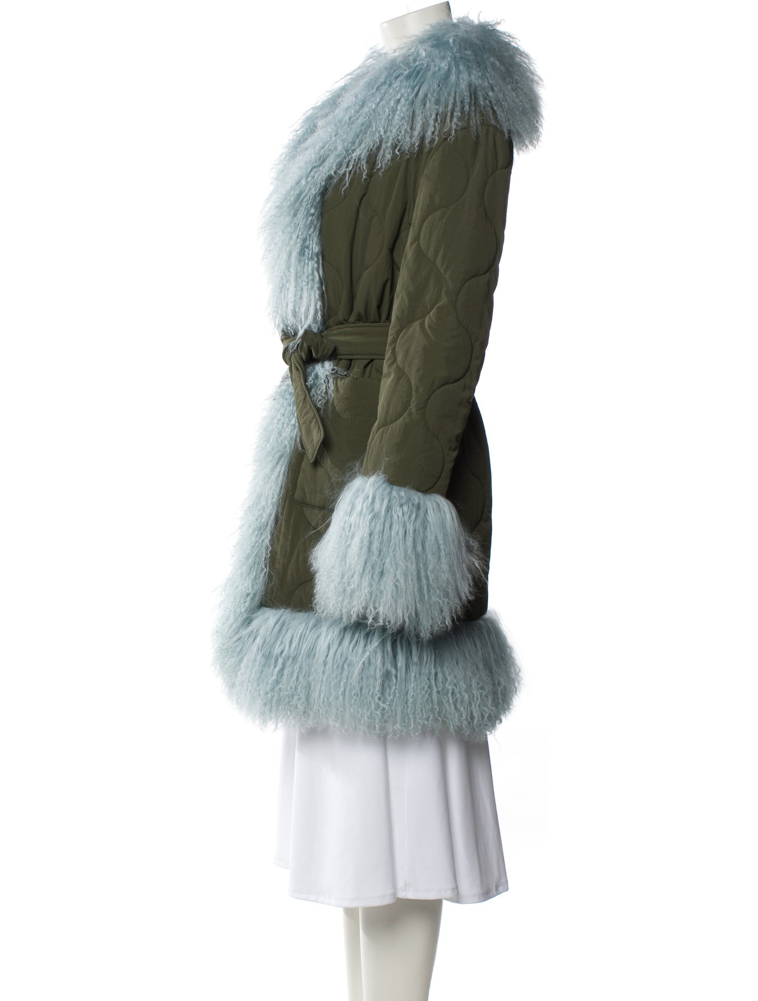 Charlotte Simone Nylon Faux Fur Coat