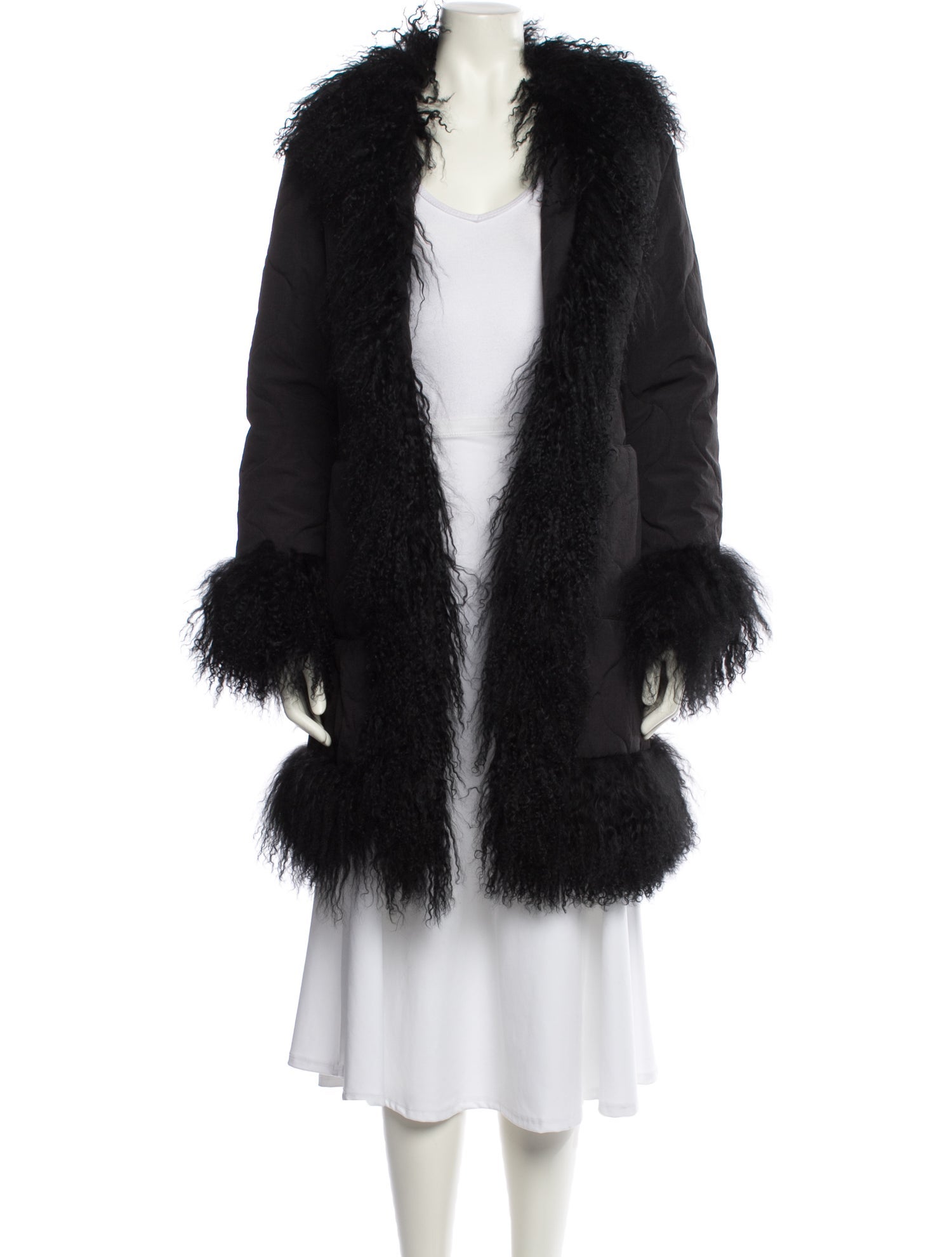 Charlotte Simone Nylon Faux Fur Jacket