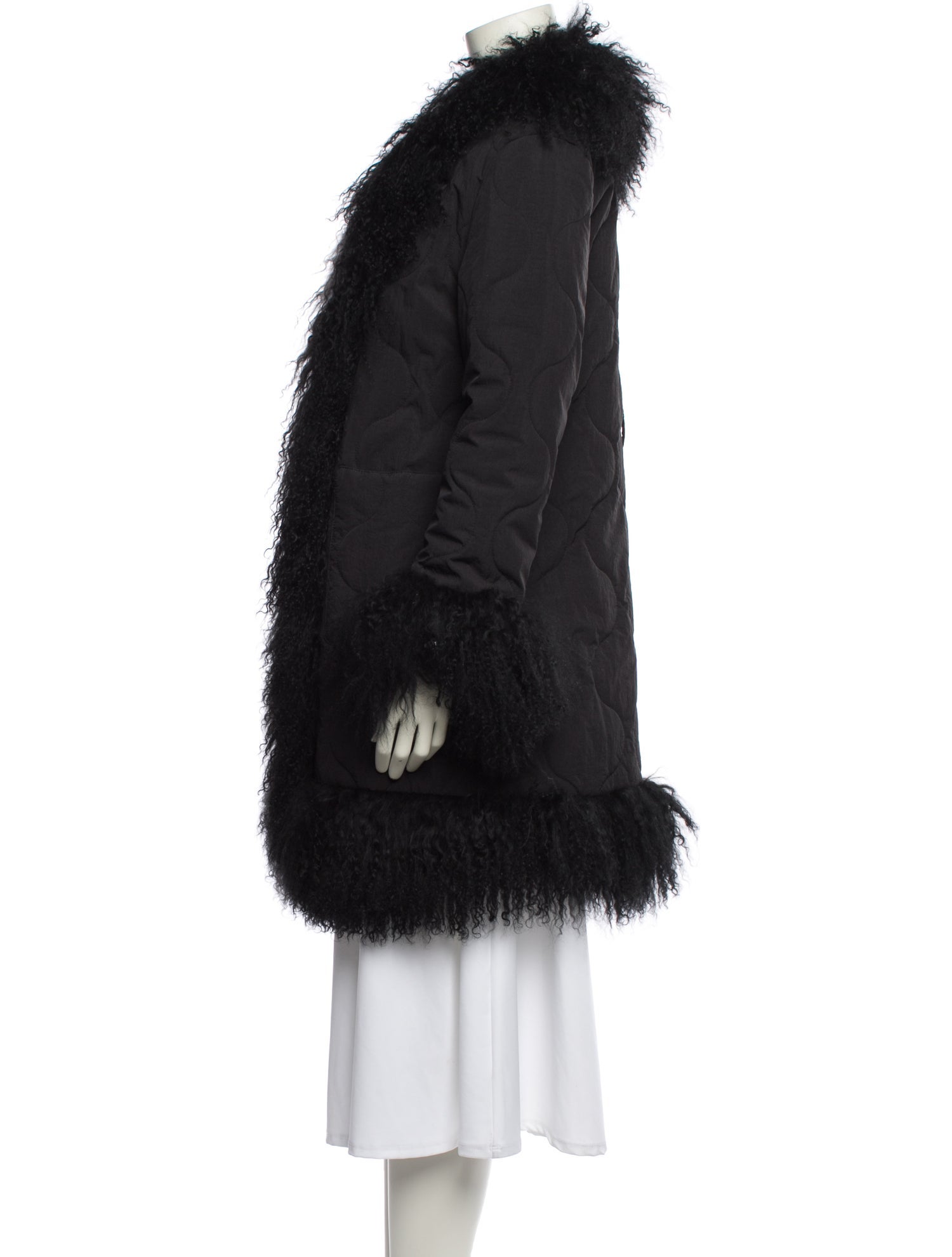 Charlotte Simone Nylon Faux Fur Jacket